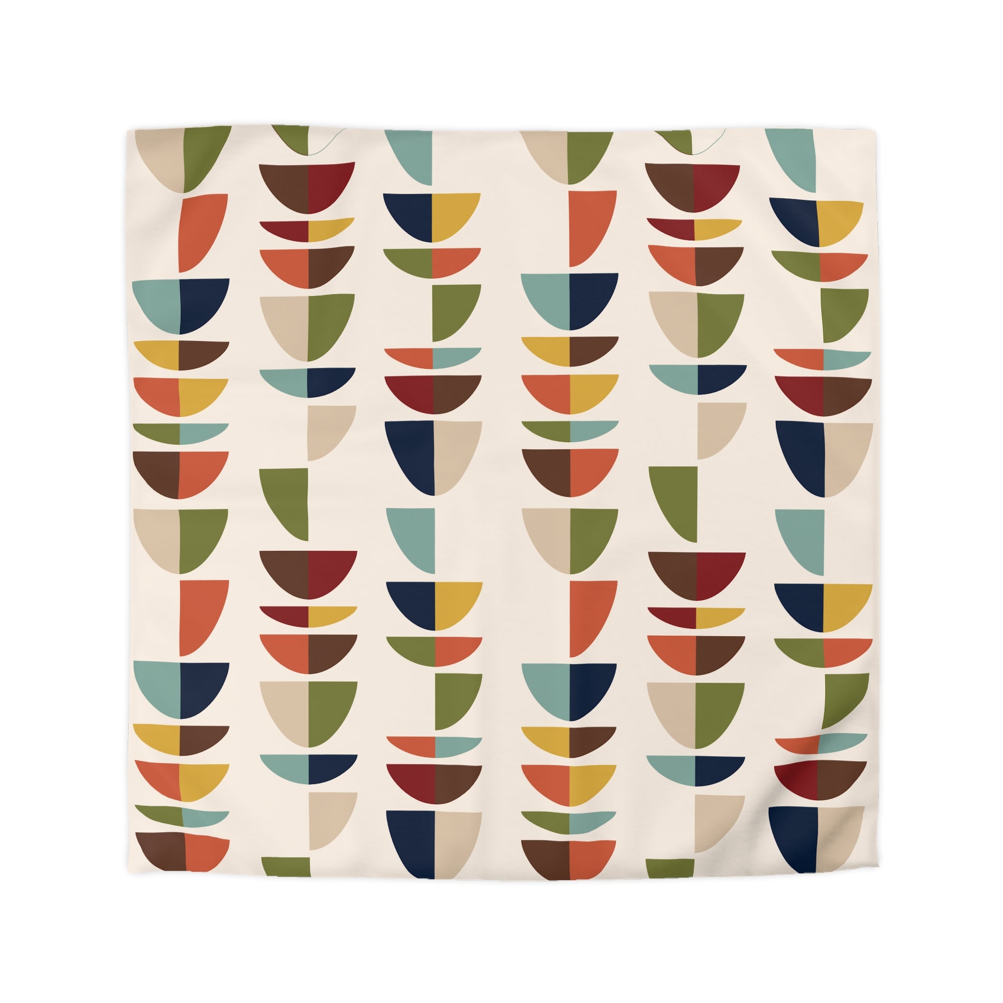 Mid Century Modern Retro Geometric Abstract MCM Duvet Cover