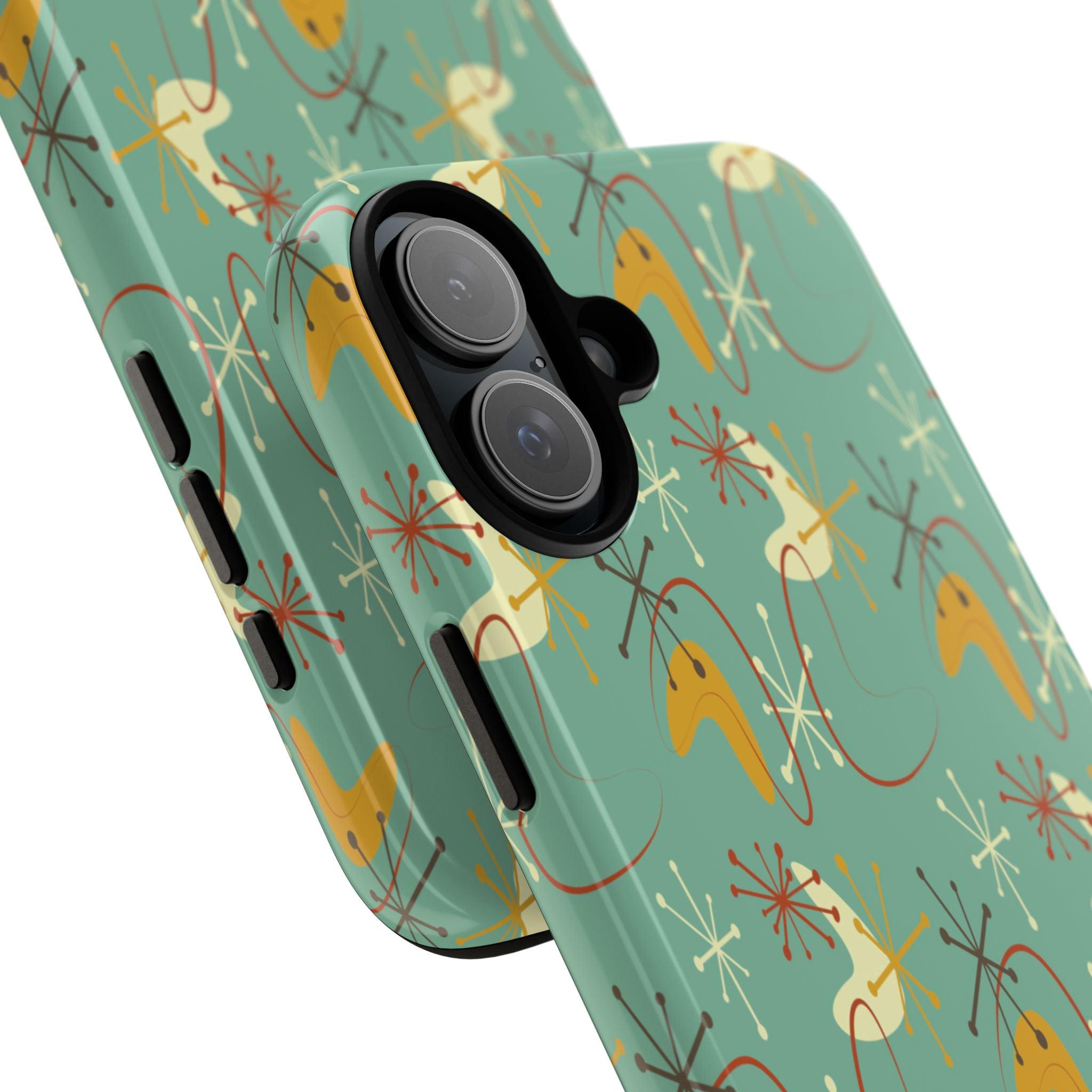 Retro 50s Atomic Starburst Mid Century Modern iPhone Tough Case