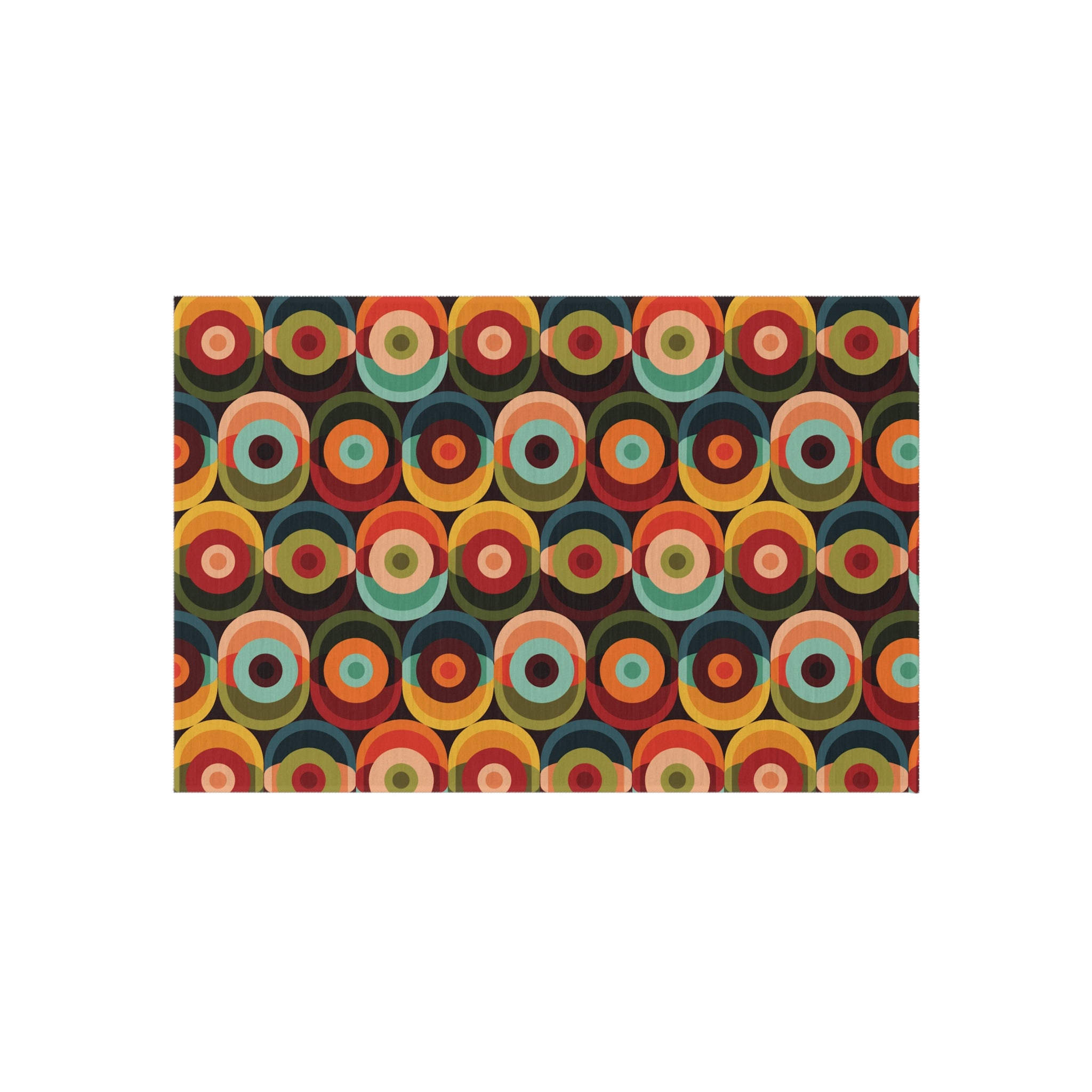 Groovy Retro Orb Mid Century Modern Outdoor Rug