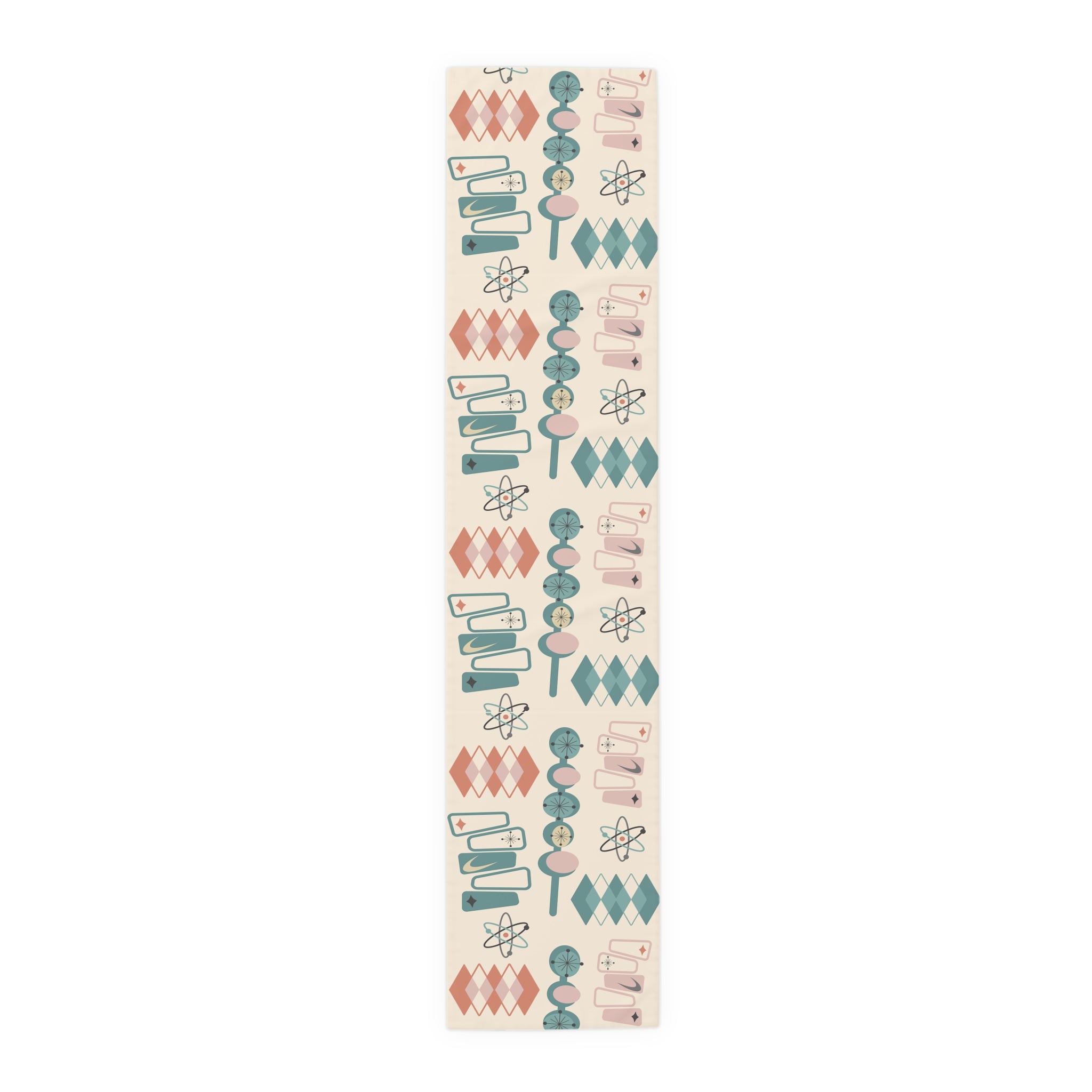 Atomic 1950s Mid Century Modern Retro Table Runner
