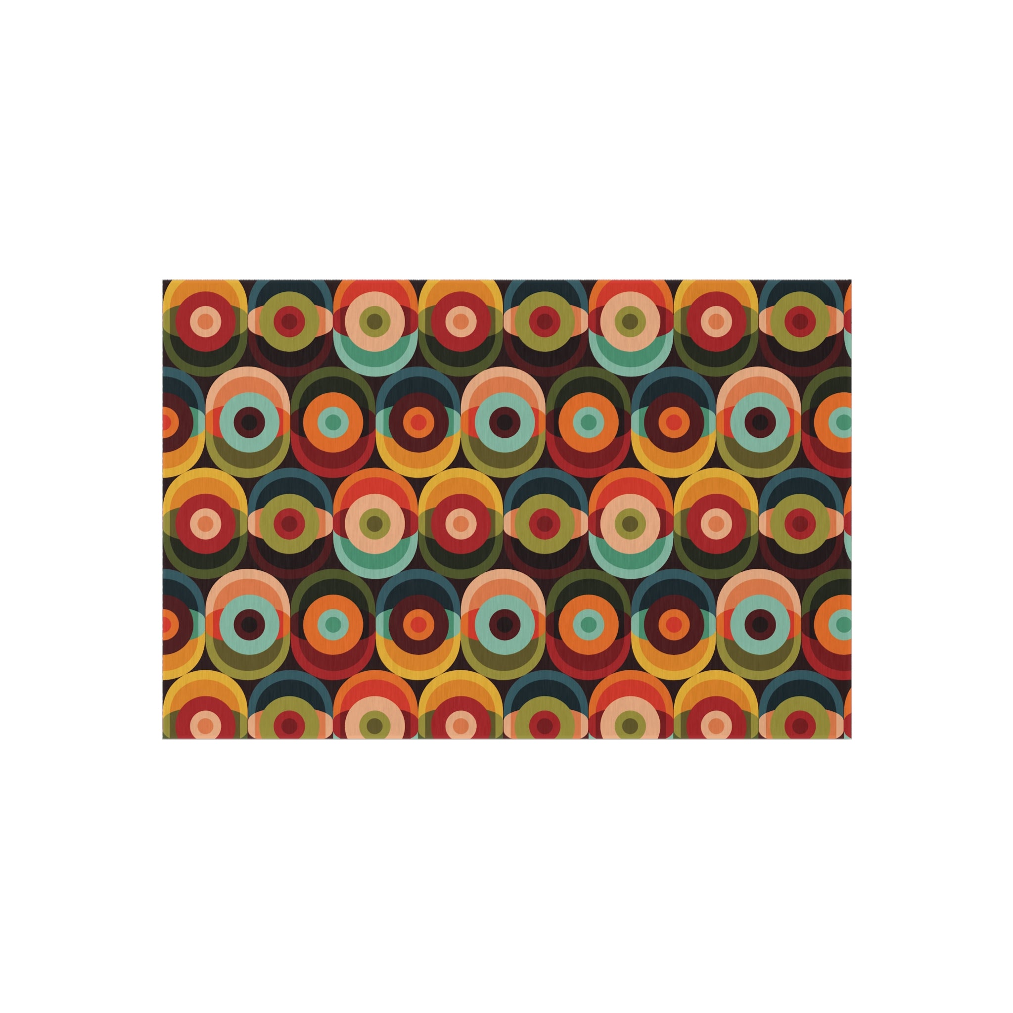 Groovy Retro Orb Mid Century Modern Outdoor Rug