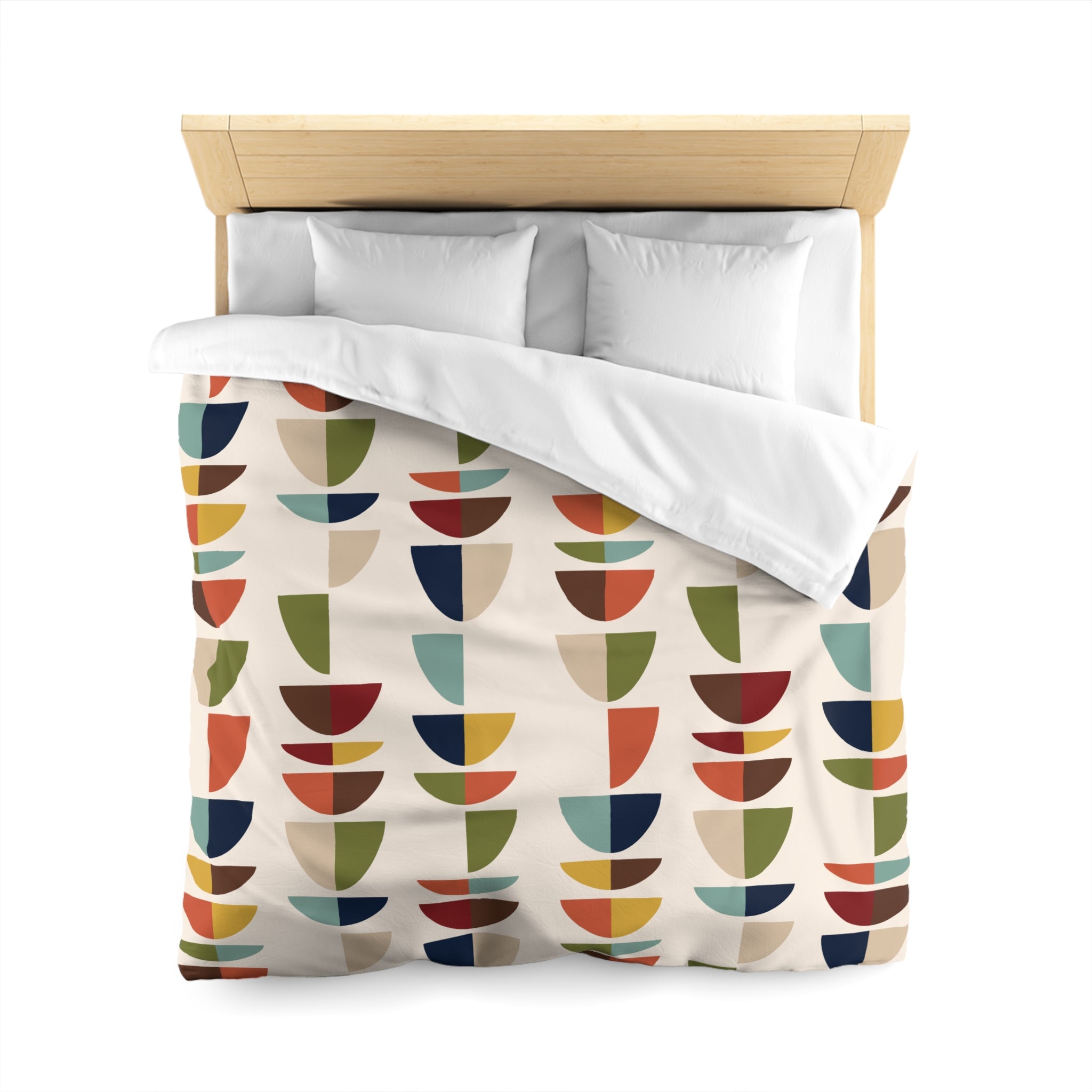Mid Century Modern Retro Geometric Abstract MCM Duvet Cover