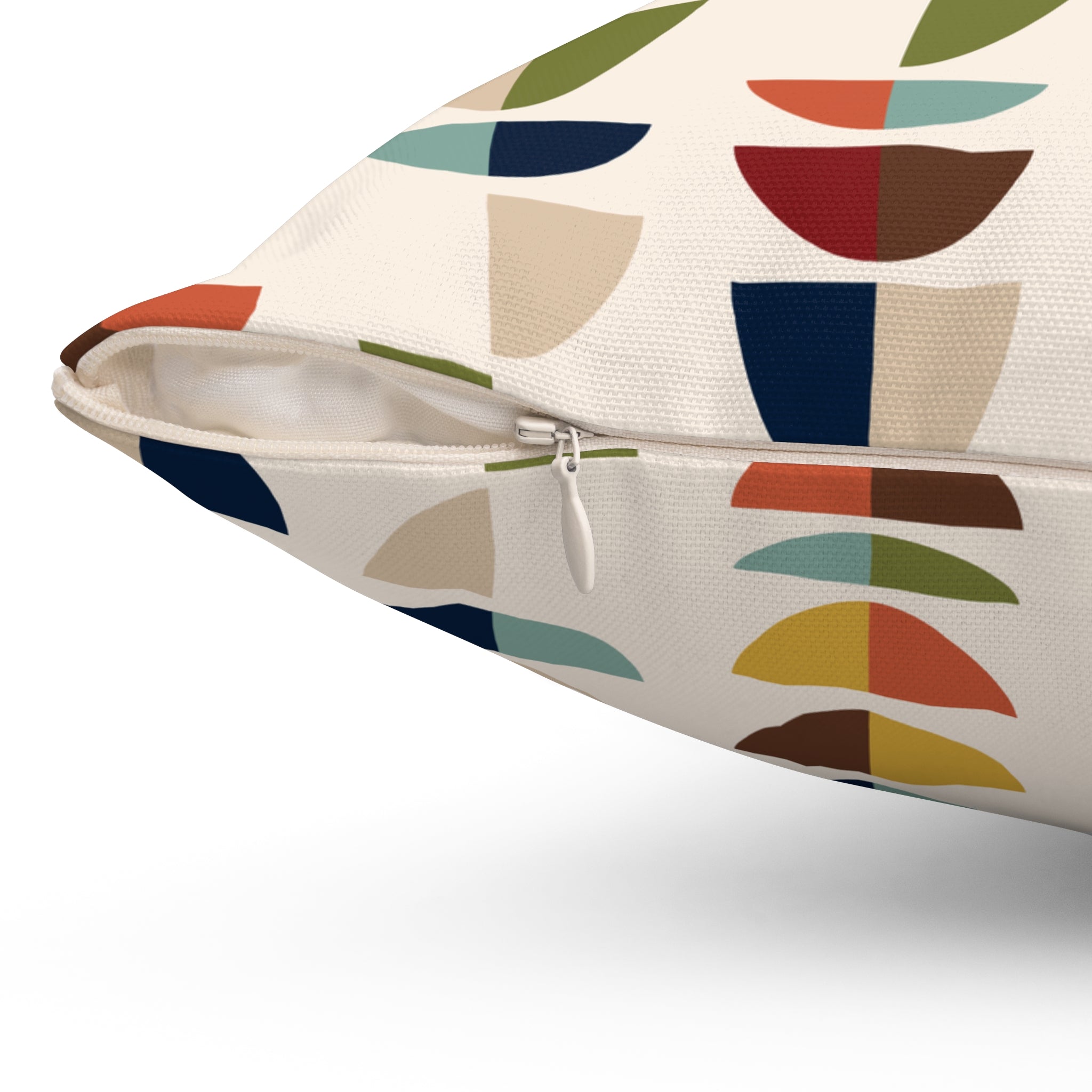Mid Century Modern Retro Geometric Abstract MCM Throw Pillow