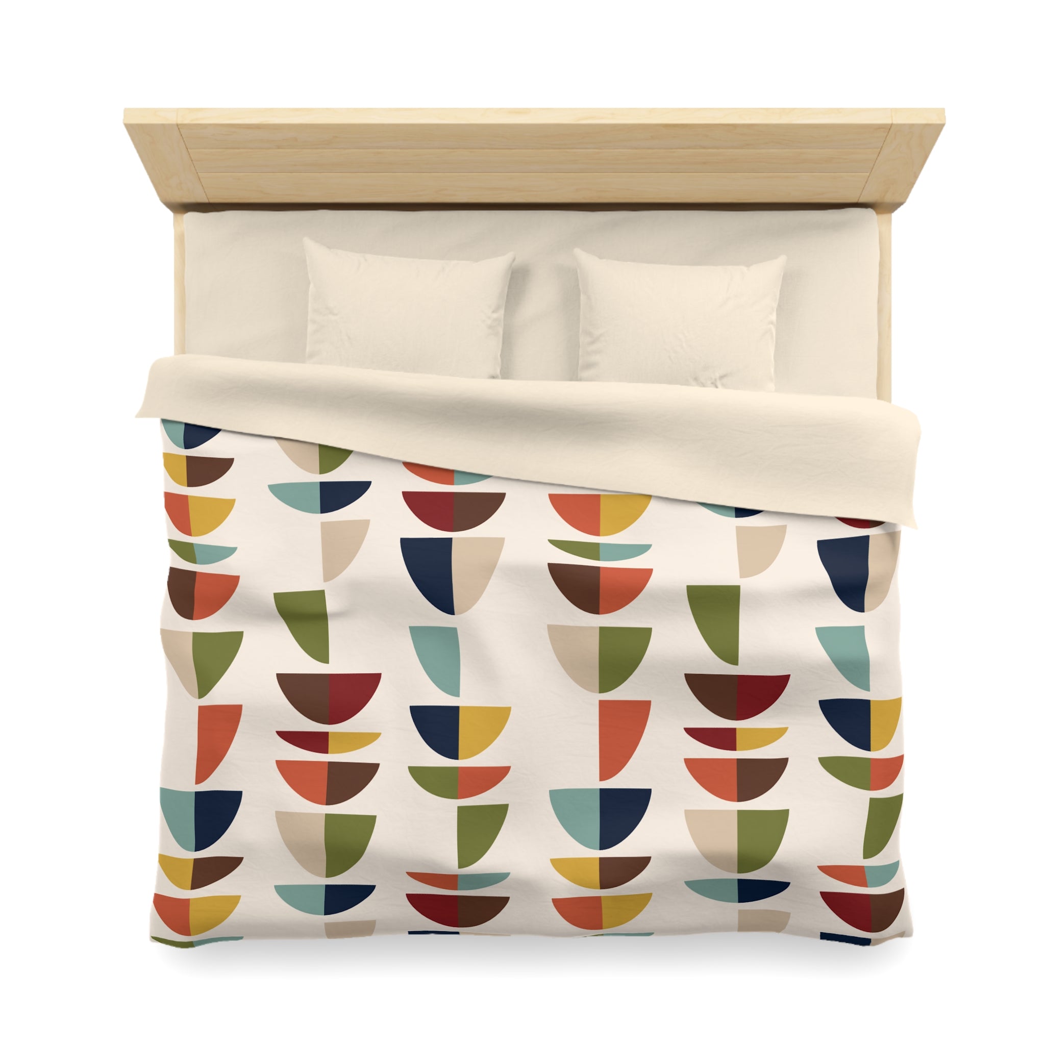 Mid Century Modern Retro Geometric Abstract MCM Duvet Cover