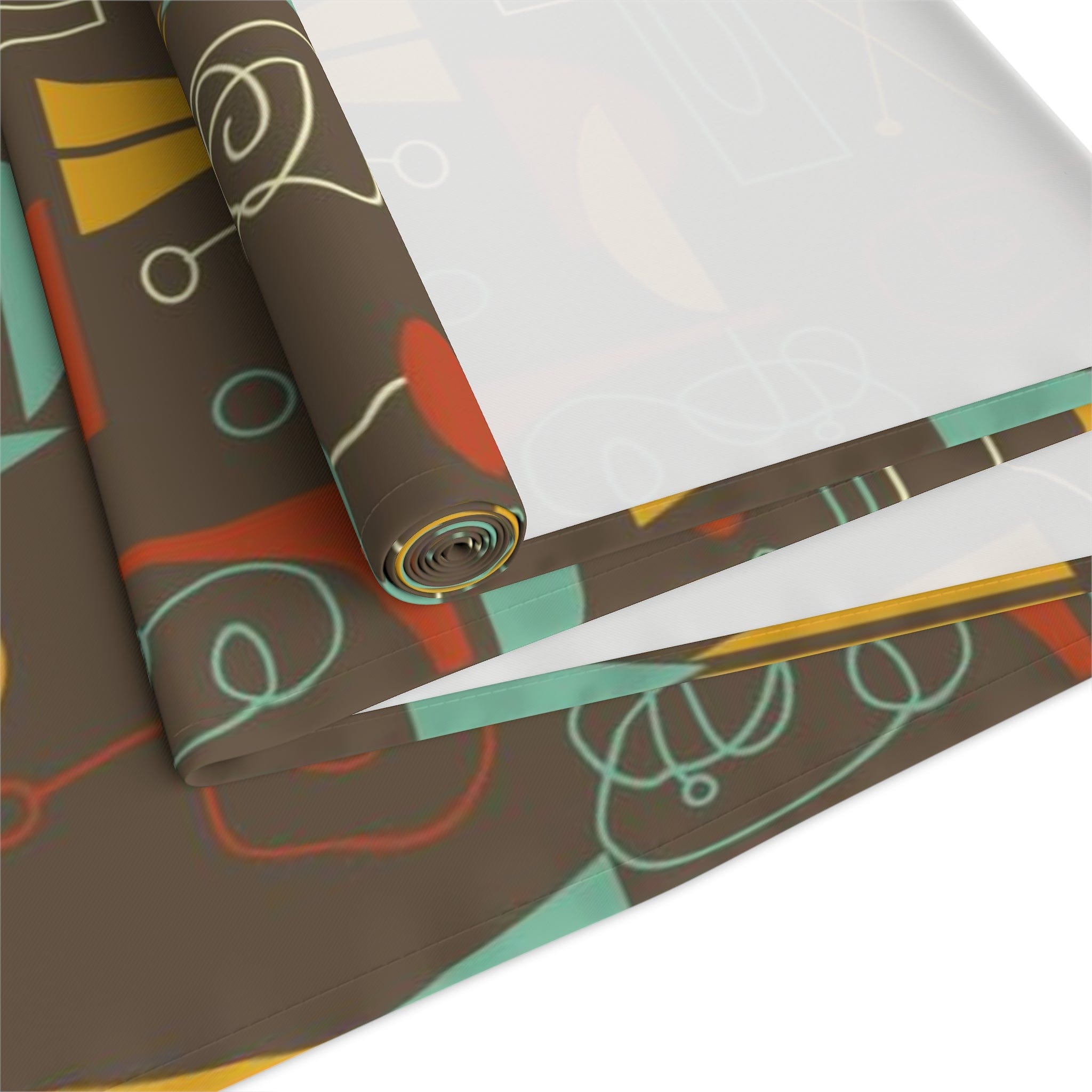 Kate McEnroe New York 1950s Atomic Retro Mid Century Modern Geometric Abstract Table Runner (Cotton, Poly)Table Runners11430722716878380511