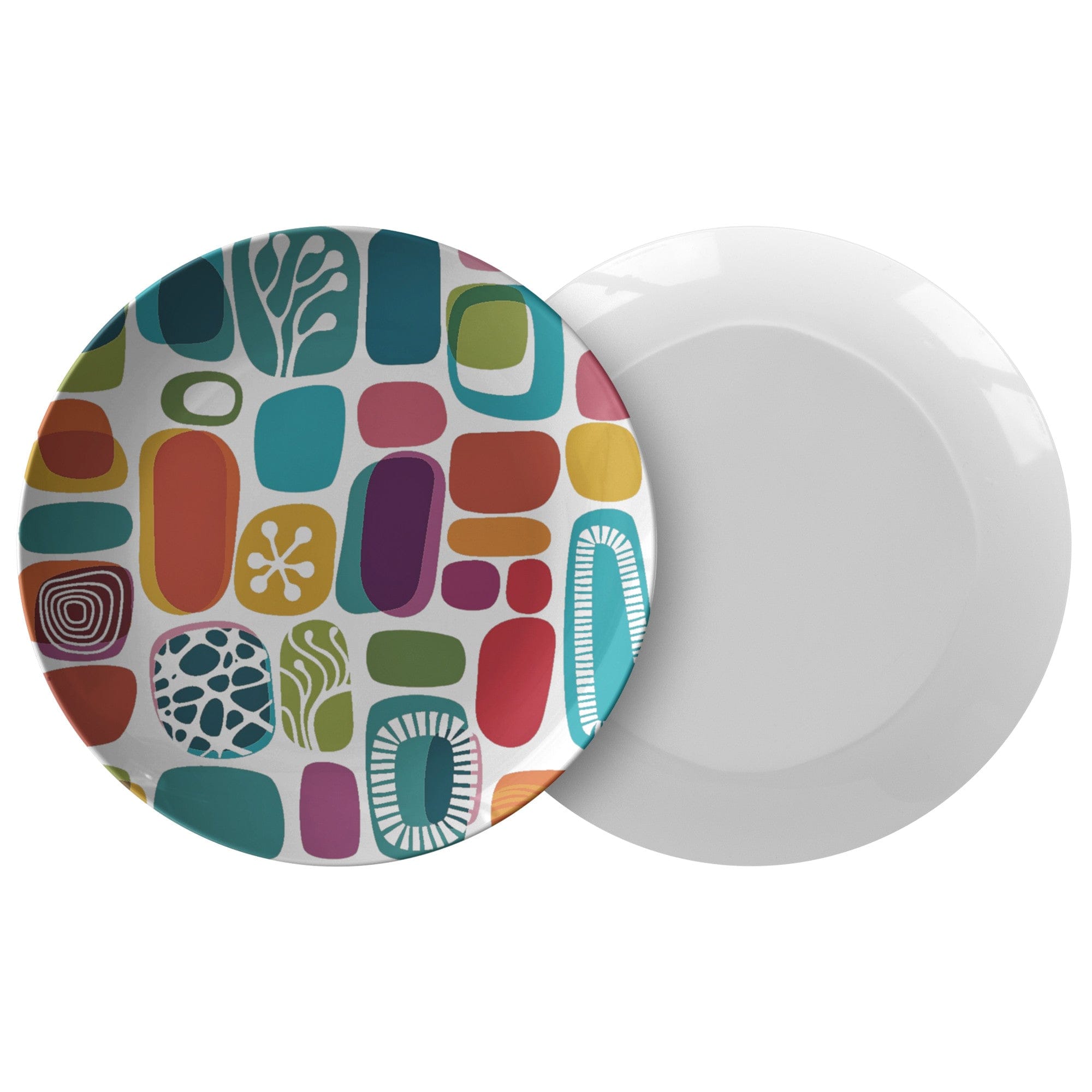 Kate McEnroe New York 1950s Retro Mid Century Modern Amoeba Dinner PlatesPlatesP20 - AMO - EBA - 23S