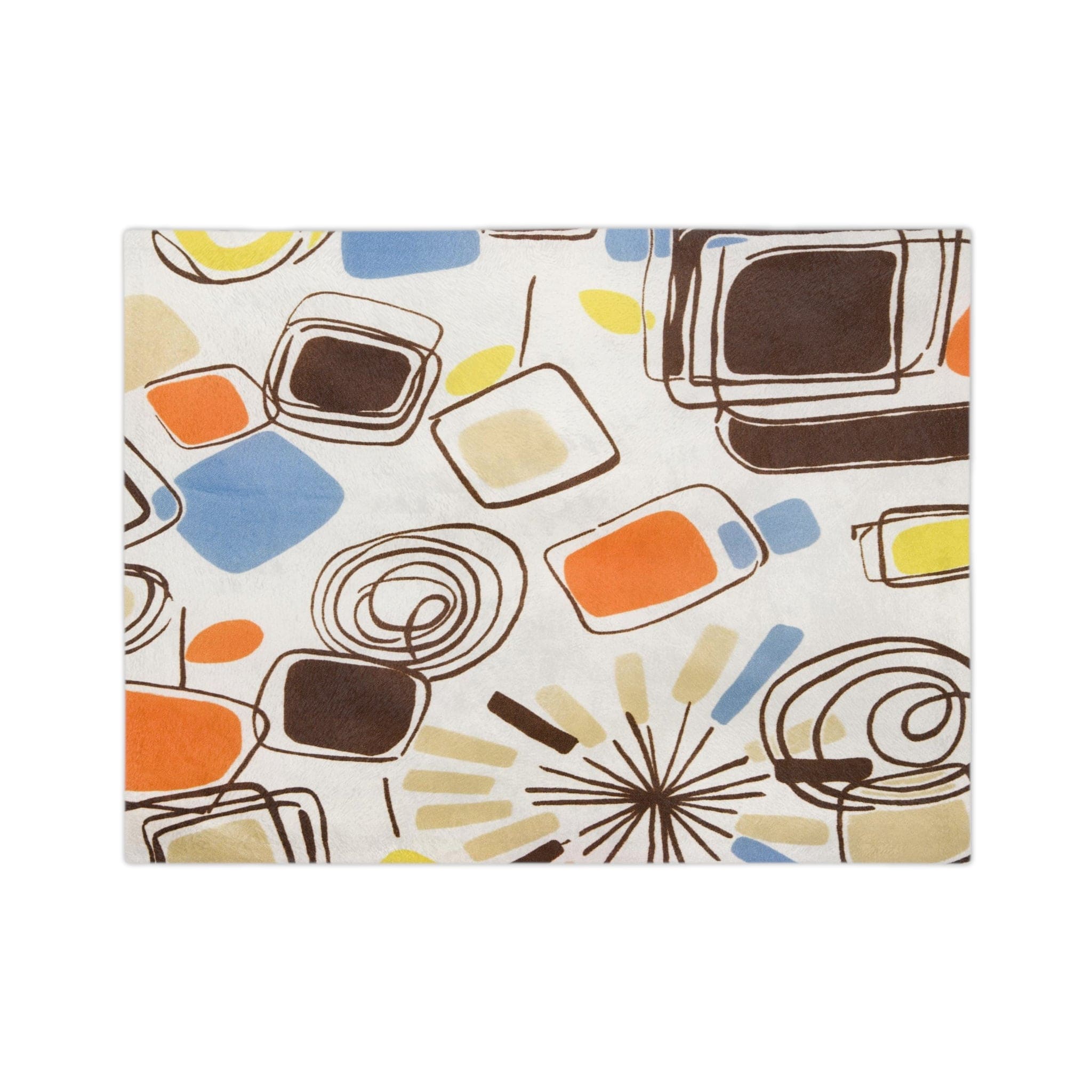 Kate McEnroe New York 1960s Mid Century Modern Retro Vintage Geometric Abstract BlanketBlankets93458108030196853094