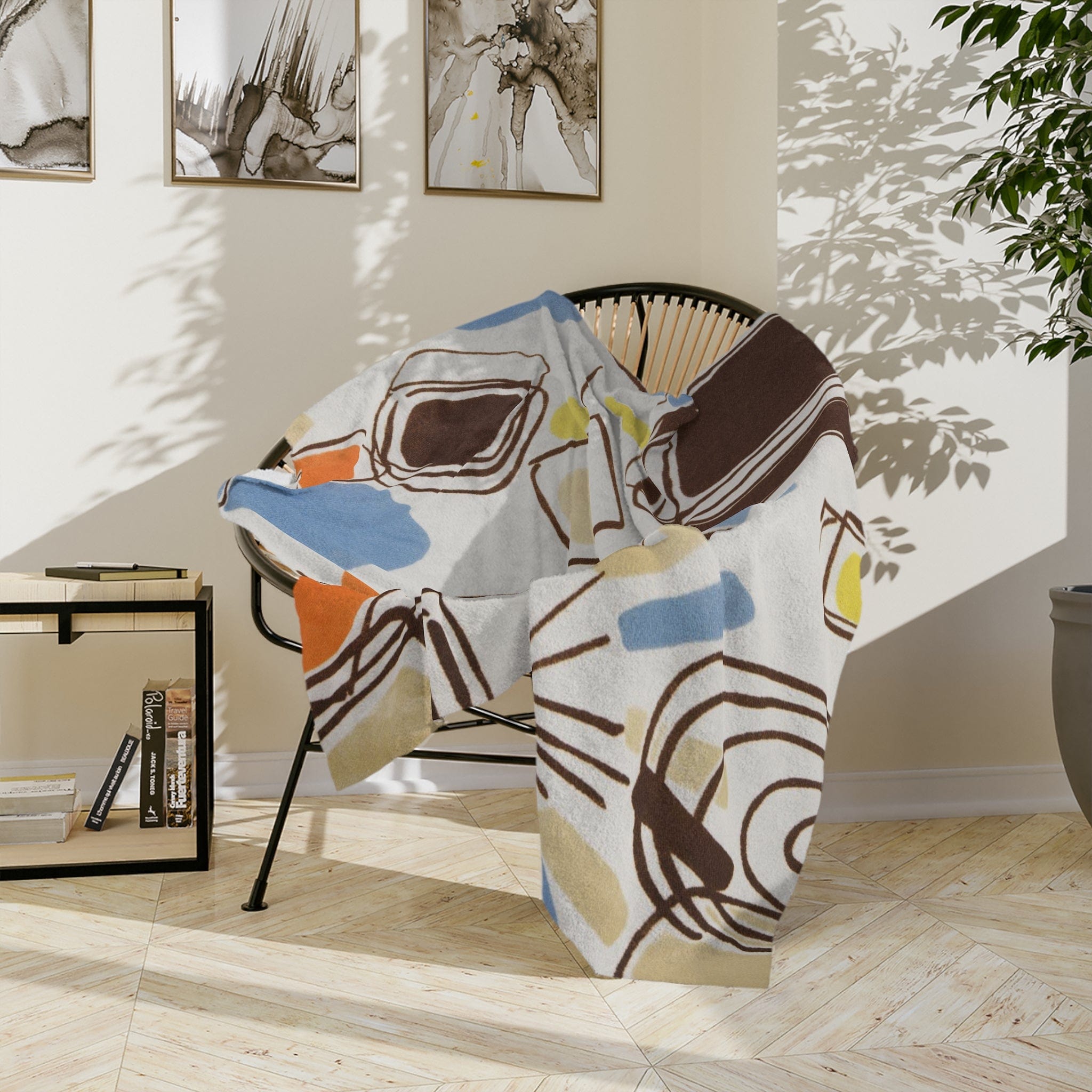 Kate McEnroe New York 1960s Mid Century Modern Retro Vintage Geometric Abstract BlanketBlankets93458108030196853094