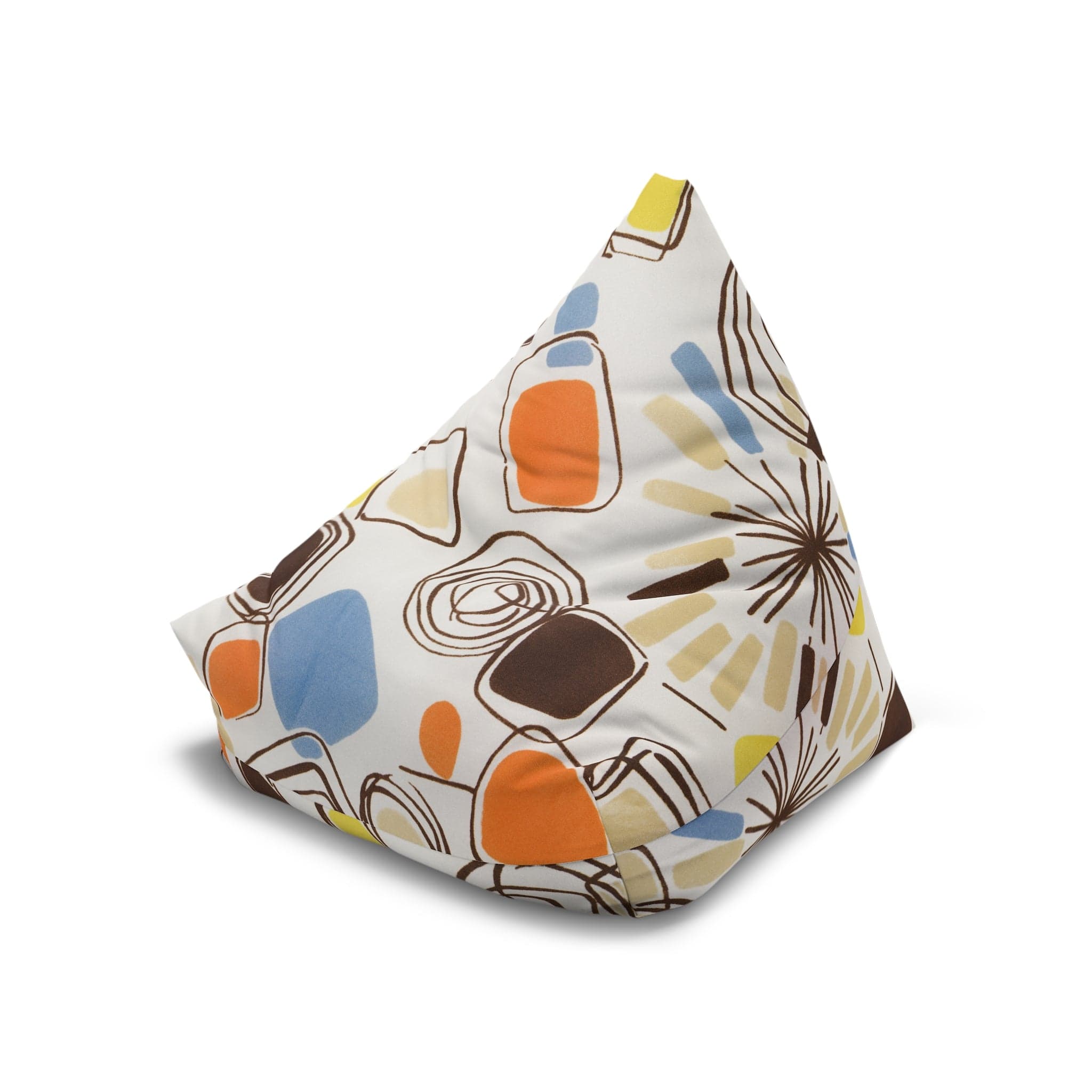 Kate McEnroe New York 1960s Mid Mod Retro Vintage Geometric Abstract Bean Bag Chair CoverBean Bag Chair Covers13103427314597615271