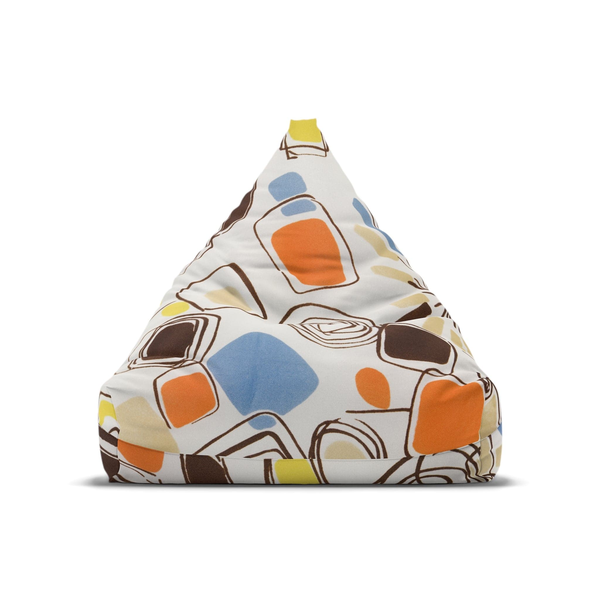 Kate McEnroe New York 1960s Mid Mod Retro Vintage Geometric Abstract Bean Bag Chair CoverBean Bag Chair Covers23919019117428071065