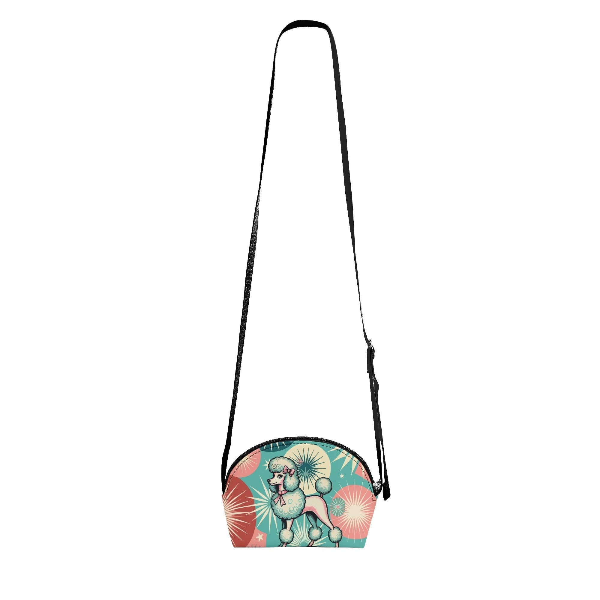 Kate McEnroe New York 50s Kitsch Cute Poodle Starburst Mini Purse, Retro Crossbody Bag, Mid Century Modern Girls HandbagHandbagsN67GMD2W - 1