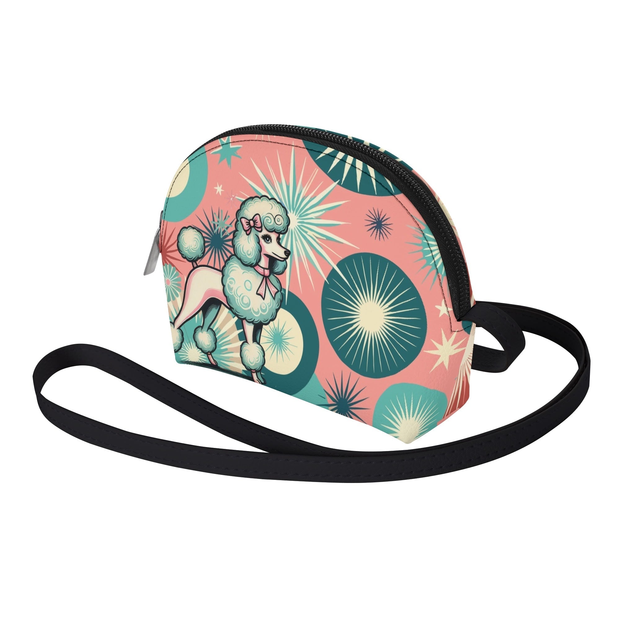 Kate McEnroe New York 50s Kitsch Cute Poodle Starburst Mini Purse, Retro Crossbody Bag, Mid Century Modern Girls HandbagHandbagsN67GMD2W - 1