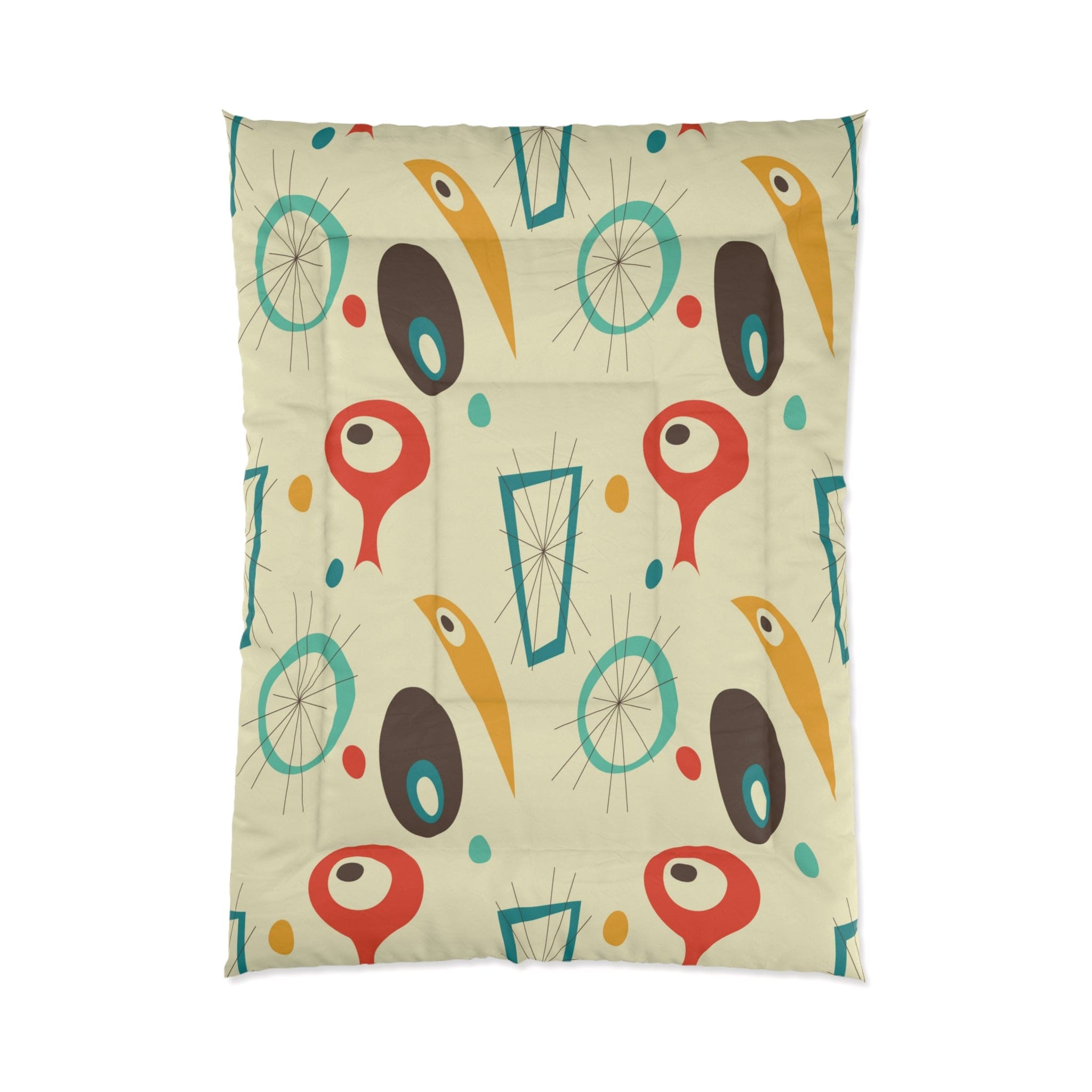 Kate McEnroe New York 50s Mid - Century Modern Geometric Retro ComforterComforters16712685342689038085