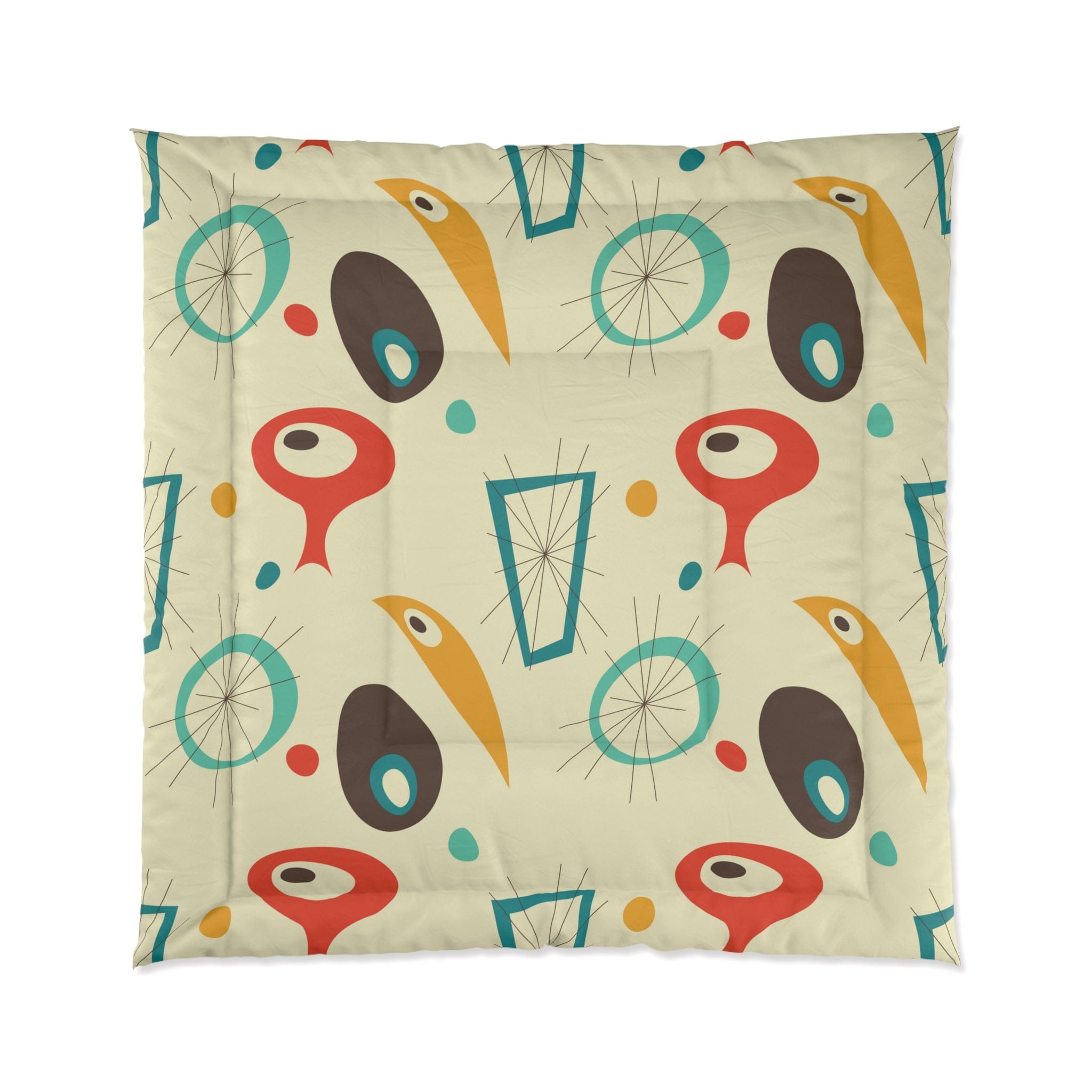 Kate McEnroe New York 50s Mid - Century Modern Geometric Retro ComforterComforters23730779746247790767