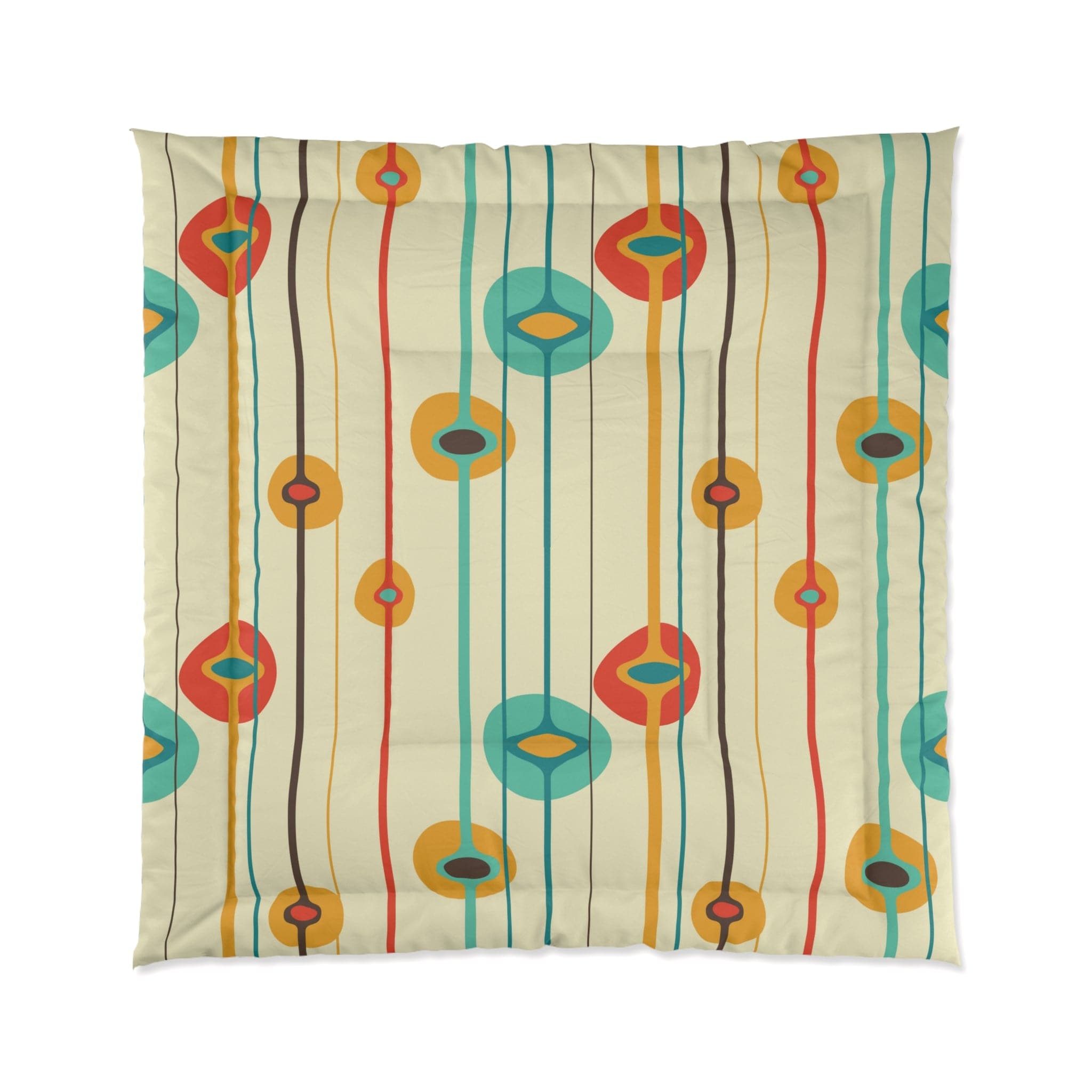 Kate McEnroe New York 50s Mid Century Modern Retro Geometric Amoeba ComforterComforters25944165277367609020