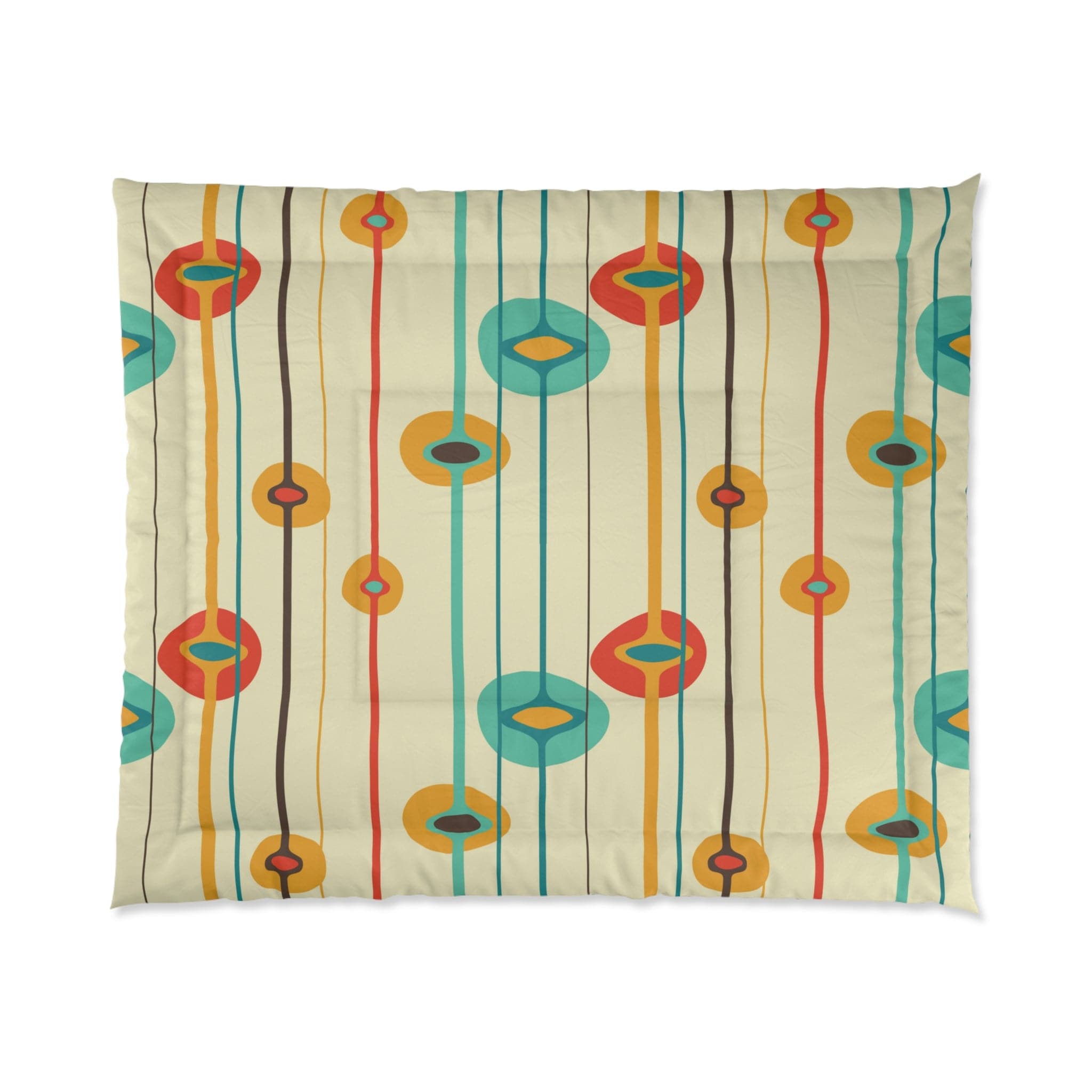 Kate McEnroe New York 50s Mid Century Modern Retro Geometric Amoeba ComforterComforters25944165277367609020