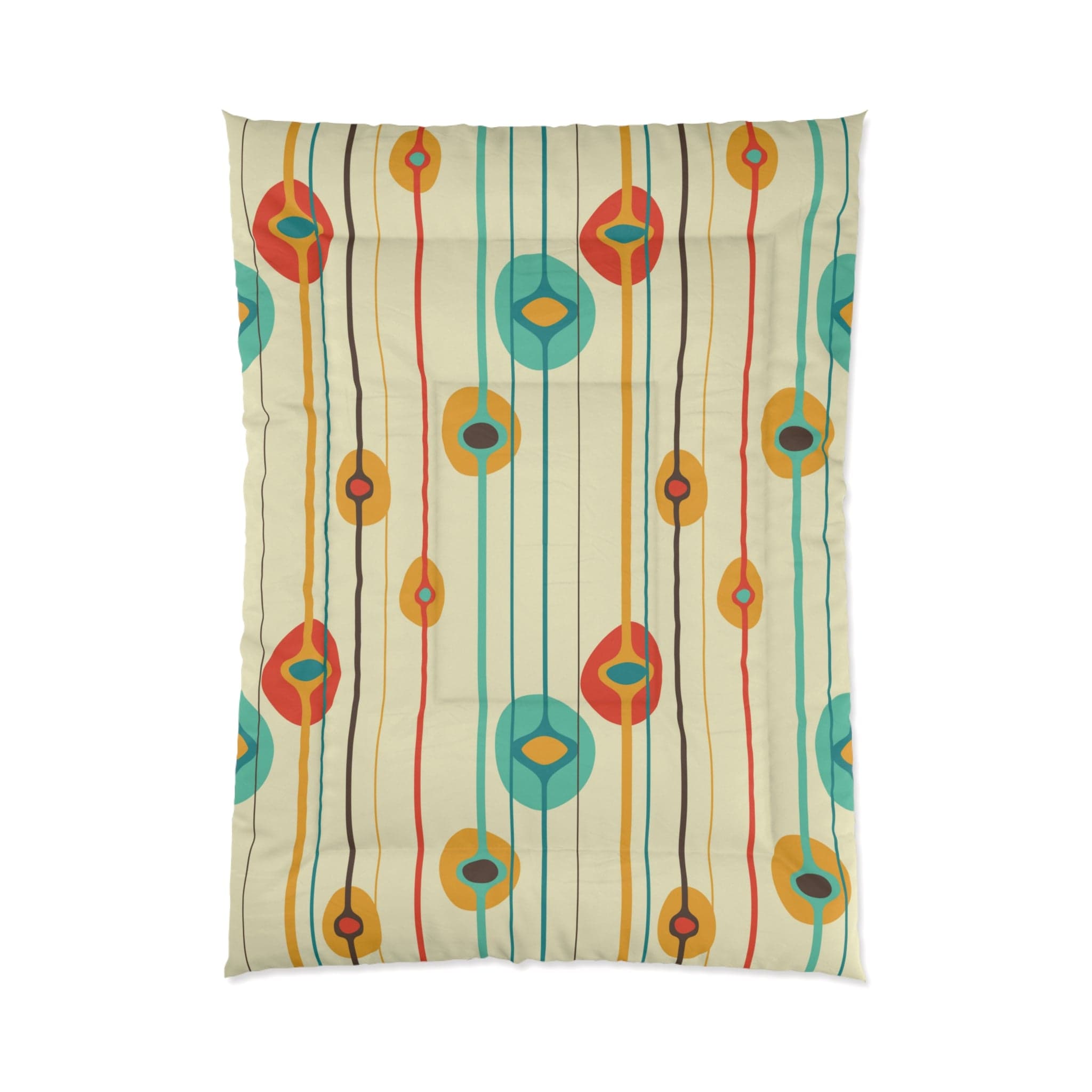 Kate McEnroe New York 50s Mid Century Modern Retro Geometric Amoeba ComforterComforters25944165277367609020