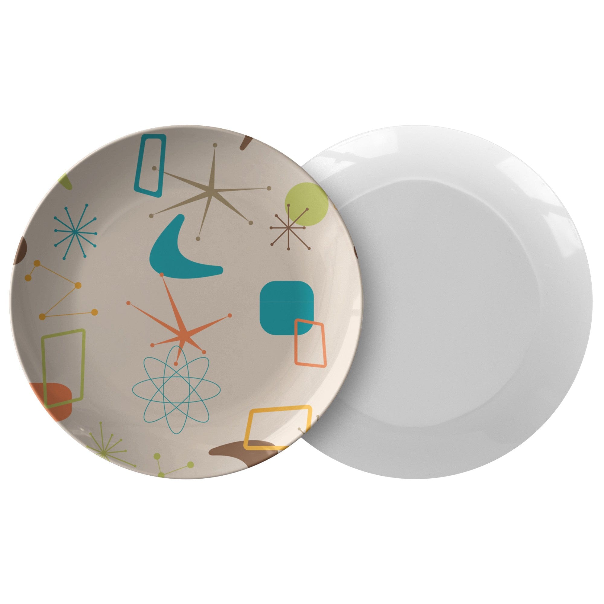 Kate McEnroe New York 50s Retro Mid Mod Geometric Dinner PlatesPlatesP20 - MID - GEO - 61S