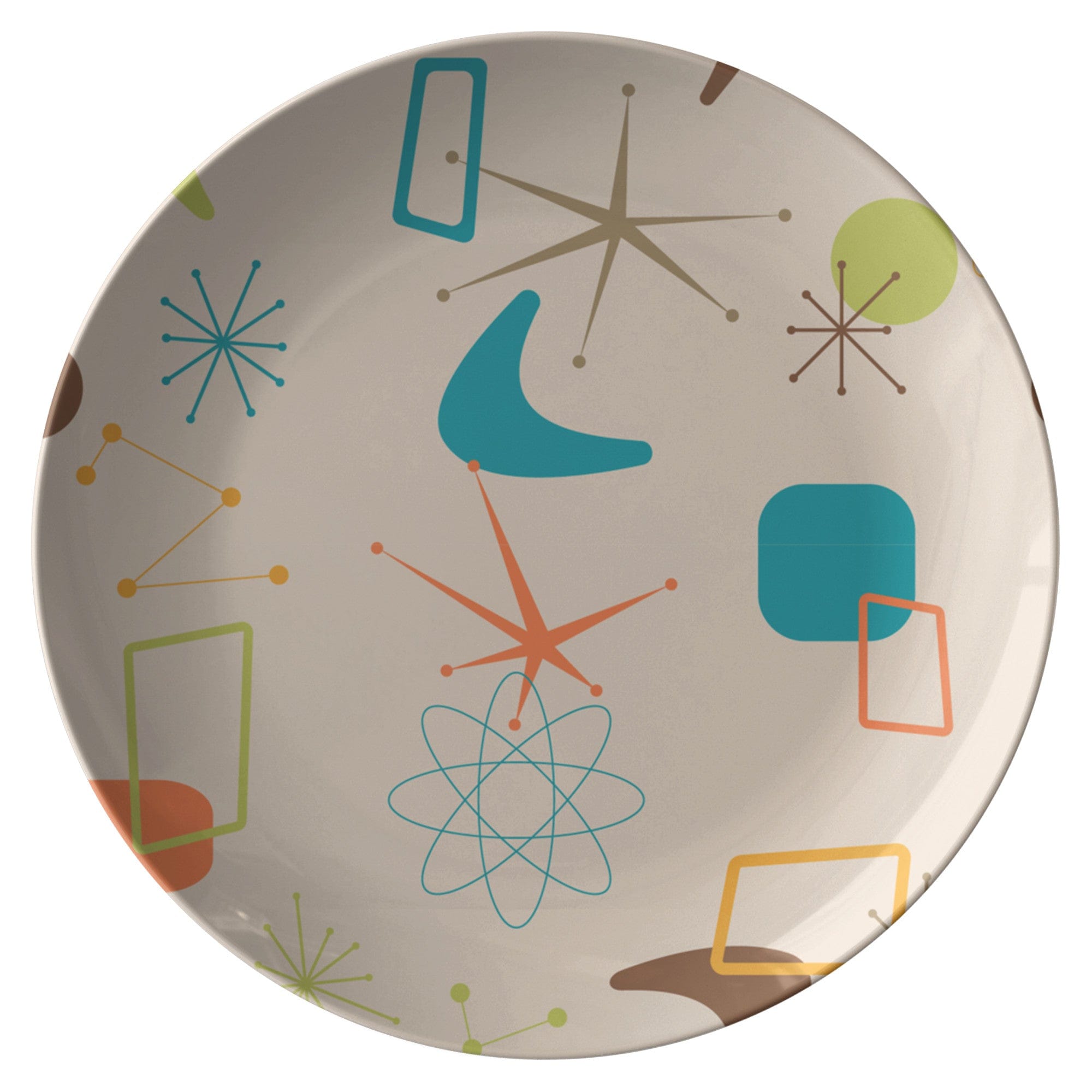 Kate McEnroe New York 50s Retro Mid Mod Geometric Dinner PlatesPlatesP20 - MID - GEO - 61S