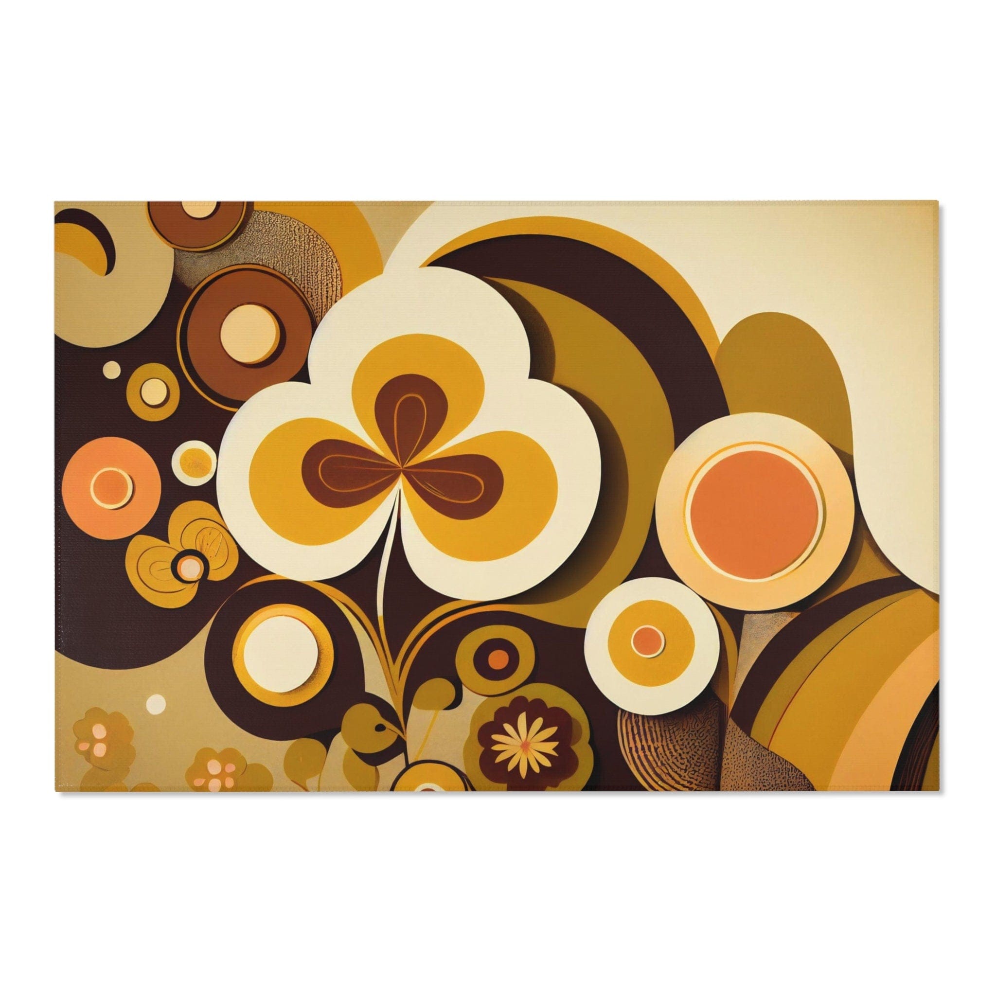 Kate McEnroe New York 60s MCM Geometric Retro Area Rug, 70s Groovy, Hippie Bold Abstract Accent Rug, Mid Century Modern Living Room, Bedroom Carpet - 123681223Rugs17918910641564427415