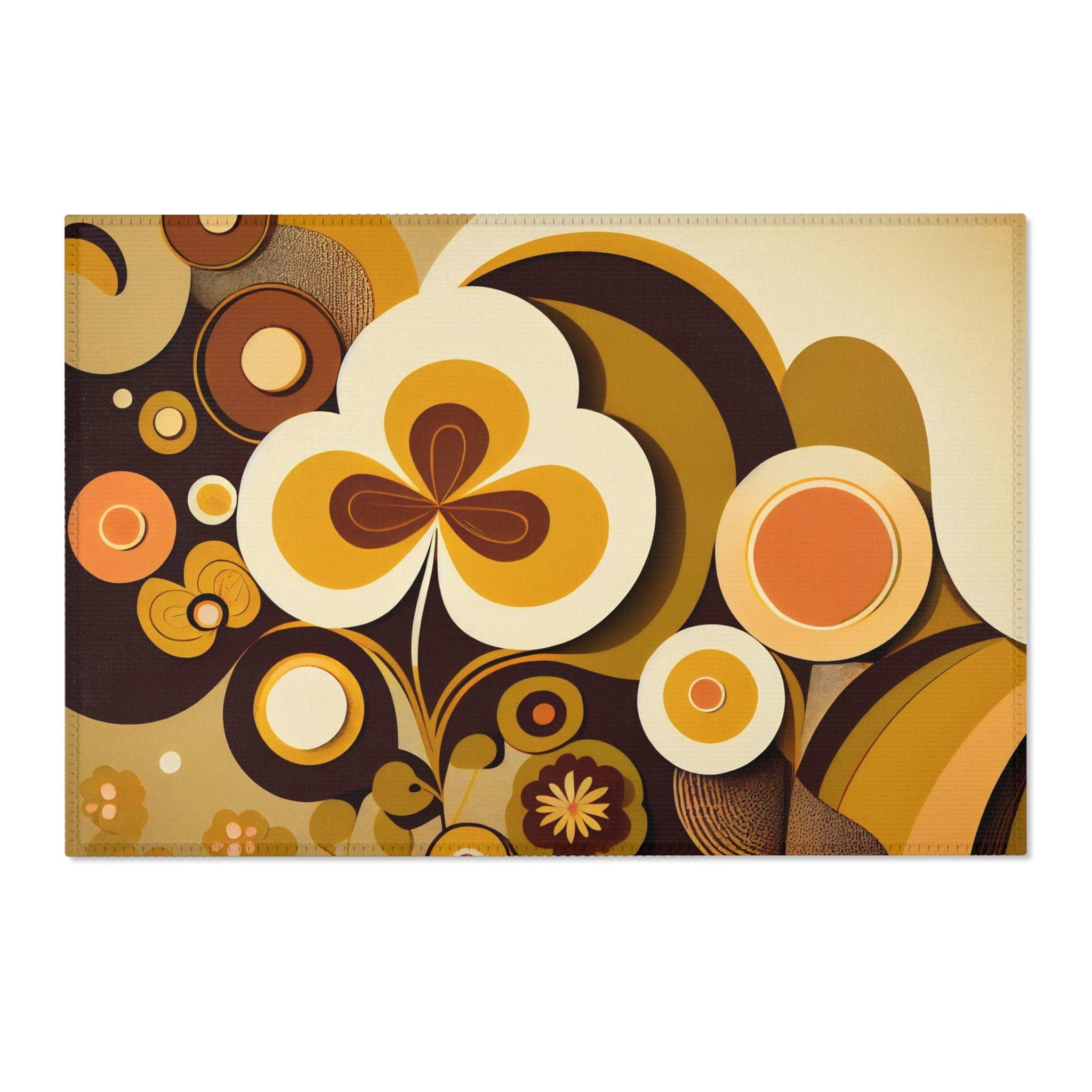 Kate McEnroe New York 60s MCM Geometric Retro Area Rug, 70s Groovy, Hippie Bold Abstract Accent Rug, Mid Century Modern Living Room, Bedroom Carpet - 123681223Rugs17918910641564427415