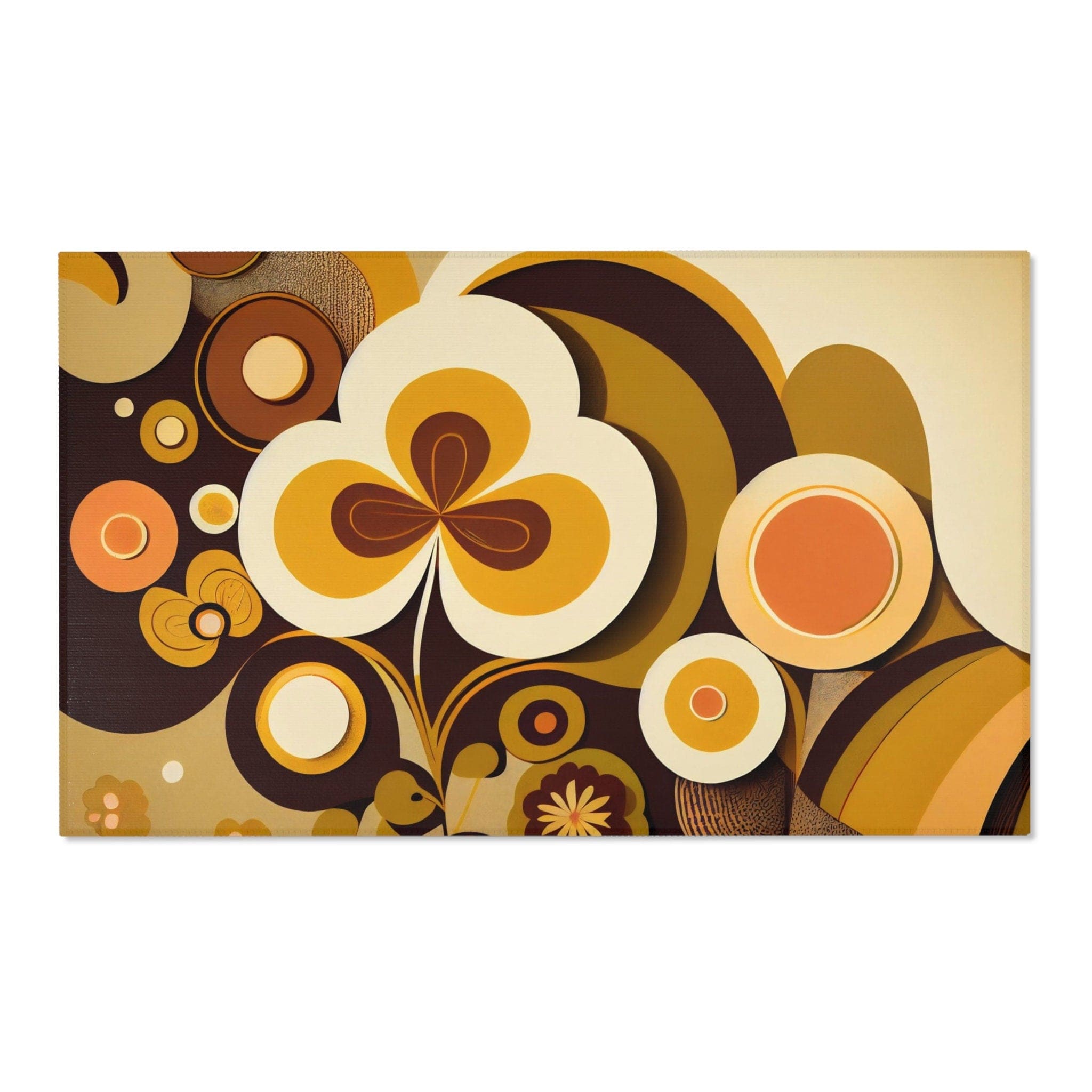 Kate McEnroe New York 60s MCM Geometric Retro Area Rug, 70s Groovy, Hippie Bold Abstract Accent Rug, Mid Century Modern Living Room, Bedroom Carpet - 123681223Rugs17918910641564427415