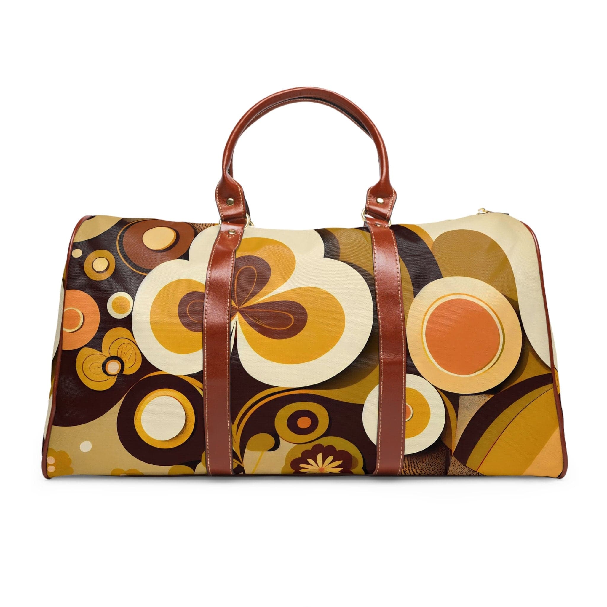 Kate McEnroe New York 60s Mid Mod Geometric Retro Travel Bag, MCM 70s Groovy, Hippie Bold Abstract Duffel Bag, Mid Century Modern Carry on Bag - 123481223Duffel Bags30499778719530606373
