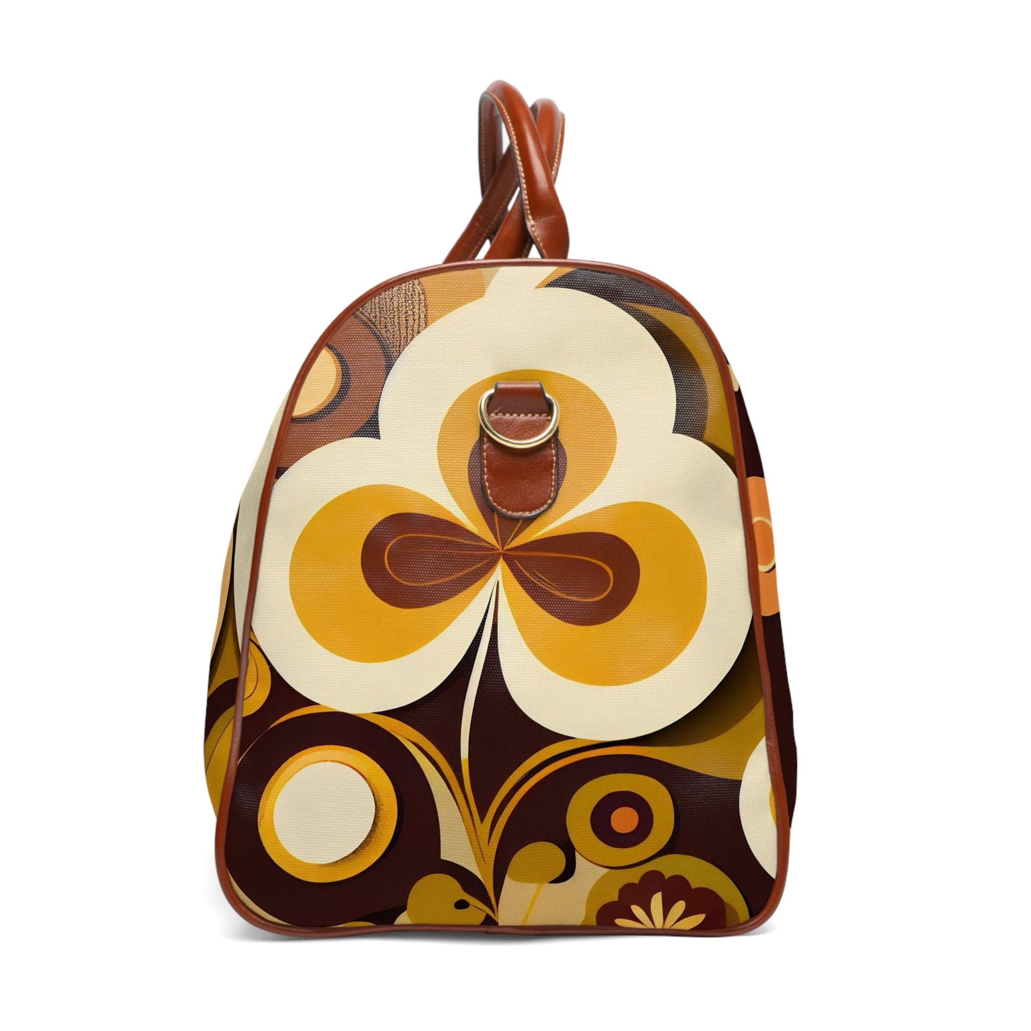 Kate McEnroe New York 60s Mid Mod Geometric Retro Travel Bag, MCM 70s Groovy, Hippie Bold Abstract Duffel Bag, Mid Century Modern Carry on Bag - 123481223Duffel Bags30499778719530606373