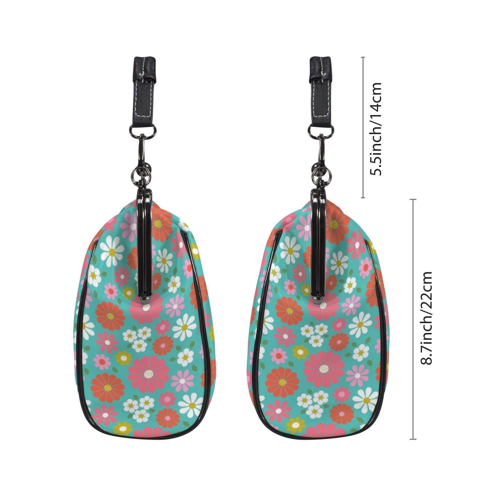 Kate McEnroe New York 60s Mod Daisy Flower Power Kisslock HandbagCrossbody BagsD3275447