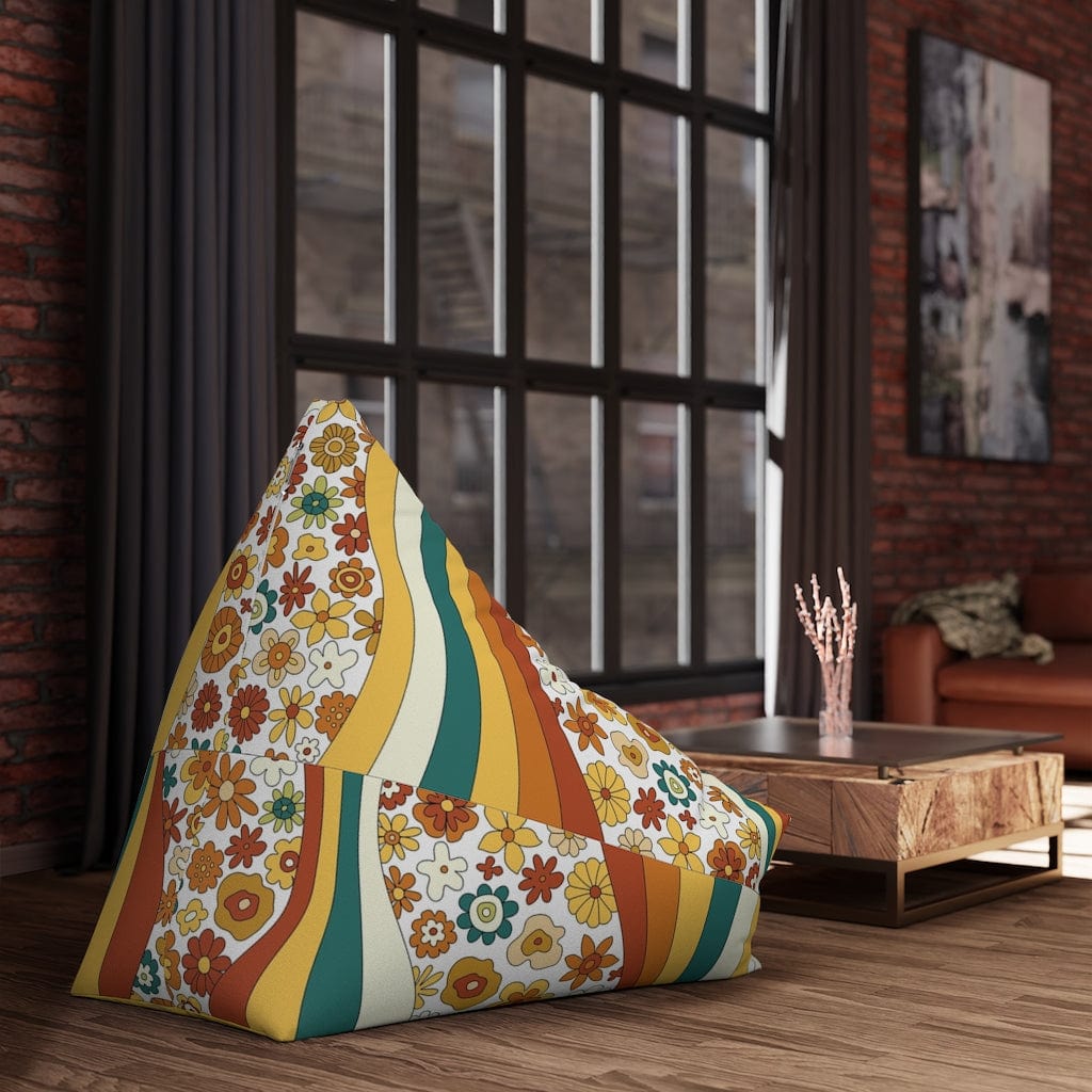 Kate McEnroe New York 70s Groovy Hippie Retro Bean Bag Chair Cover