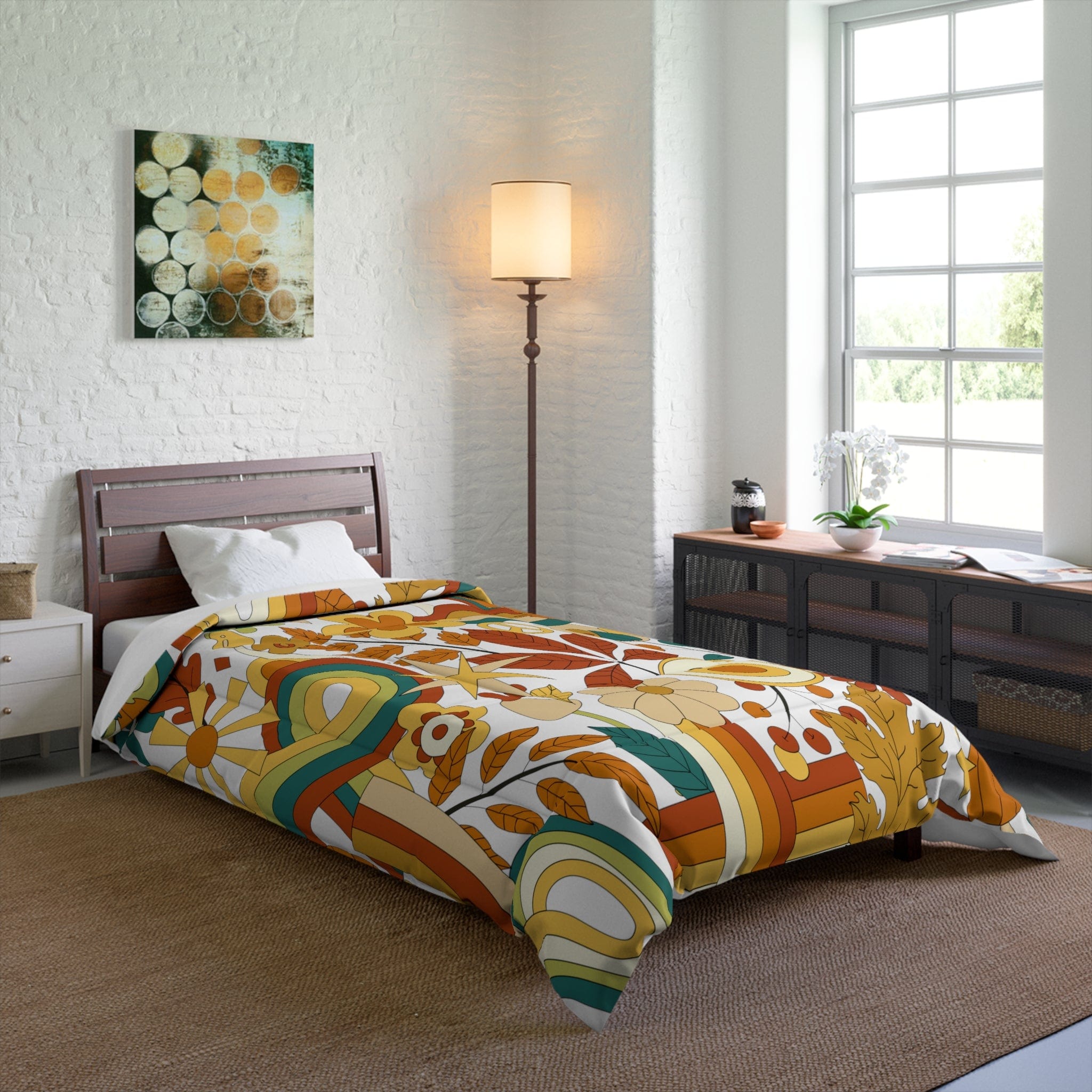 Kate McEnroe New York 70S Groovy Hippie Retro Mid Century Modern ComforterComfortersComforter - 68x88 - Twin - 2022073023181248