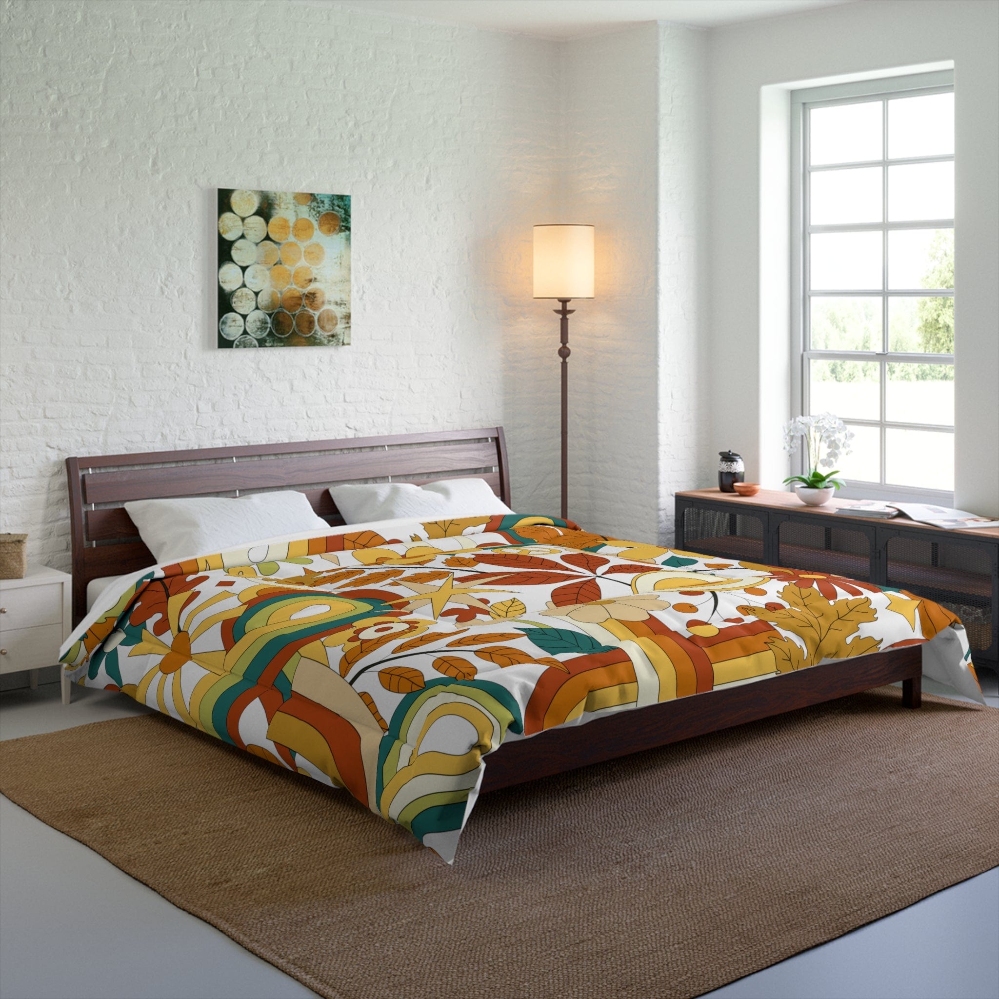 Kate McEnroe New York 70S Groovy Hippie Retro Mid Century Modern ComforterComfortersComforter - 88x88 - QueenSize - 2022073023181248