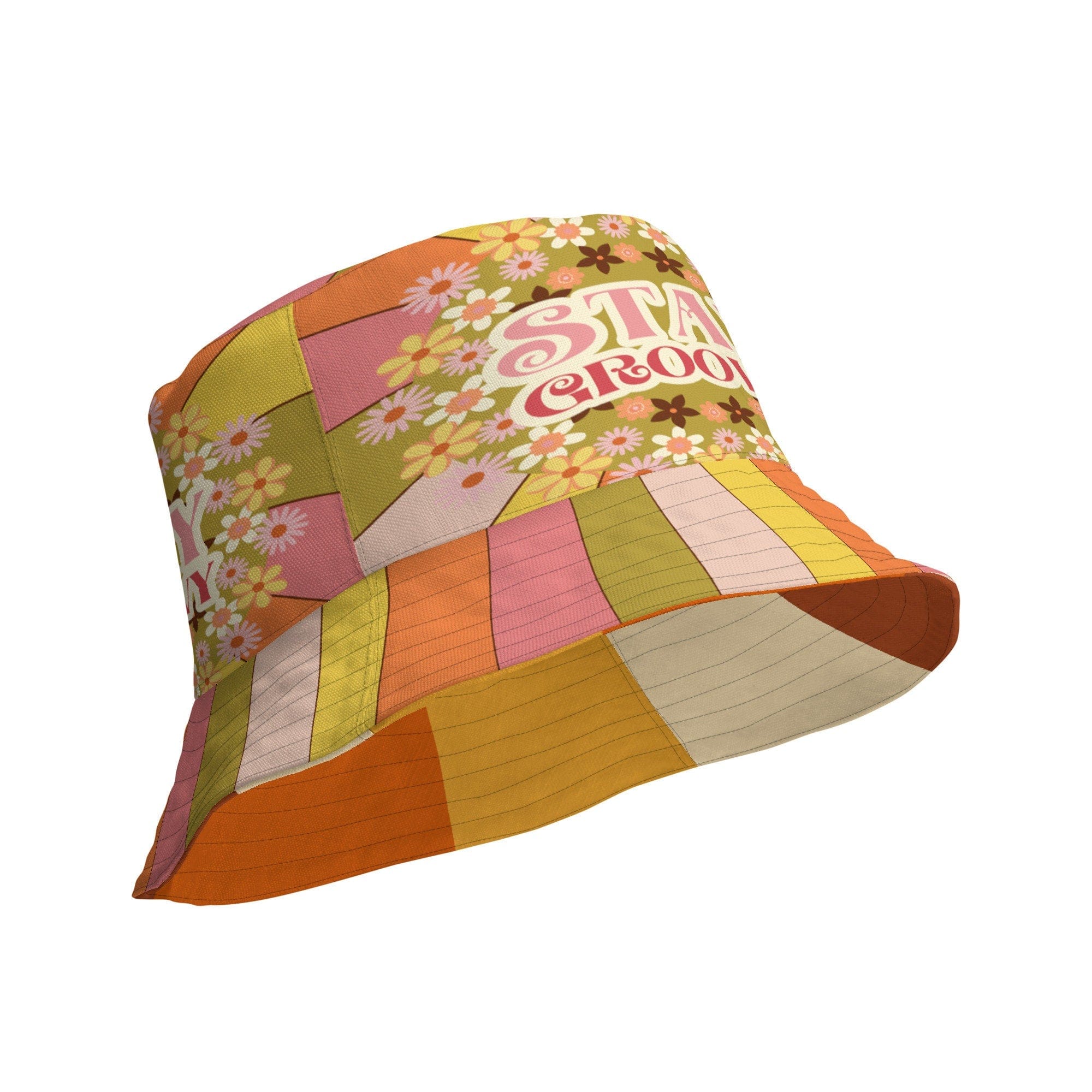 Kate McEnroe New York 70s Groovy Hippie Sunkissed Reversible Bucket HatHats63C775721B24A_16361