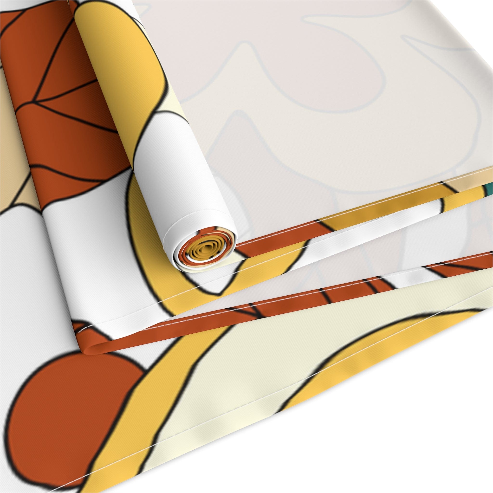 Kate McEnroe New York 70s Mid Mod Groovy Hippie Floral Cotton Twill Table RunnersTable RunnersTableRunner - CottonTwill - 16x90 - 20220809190611664