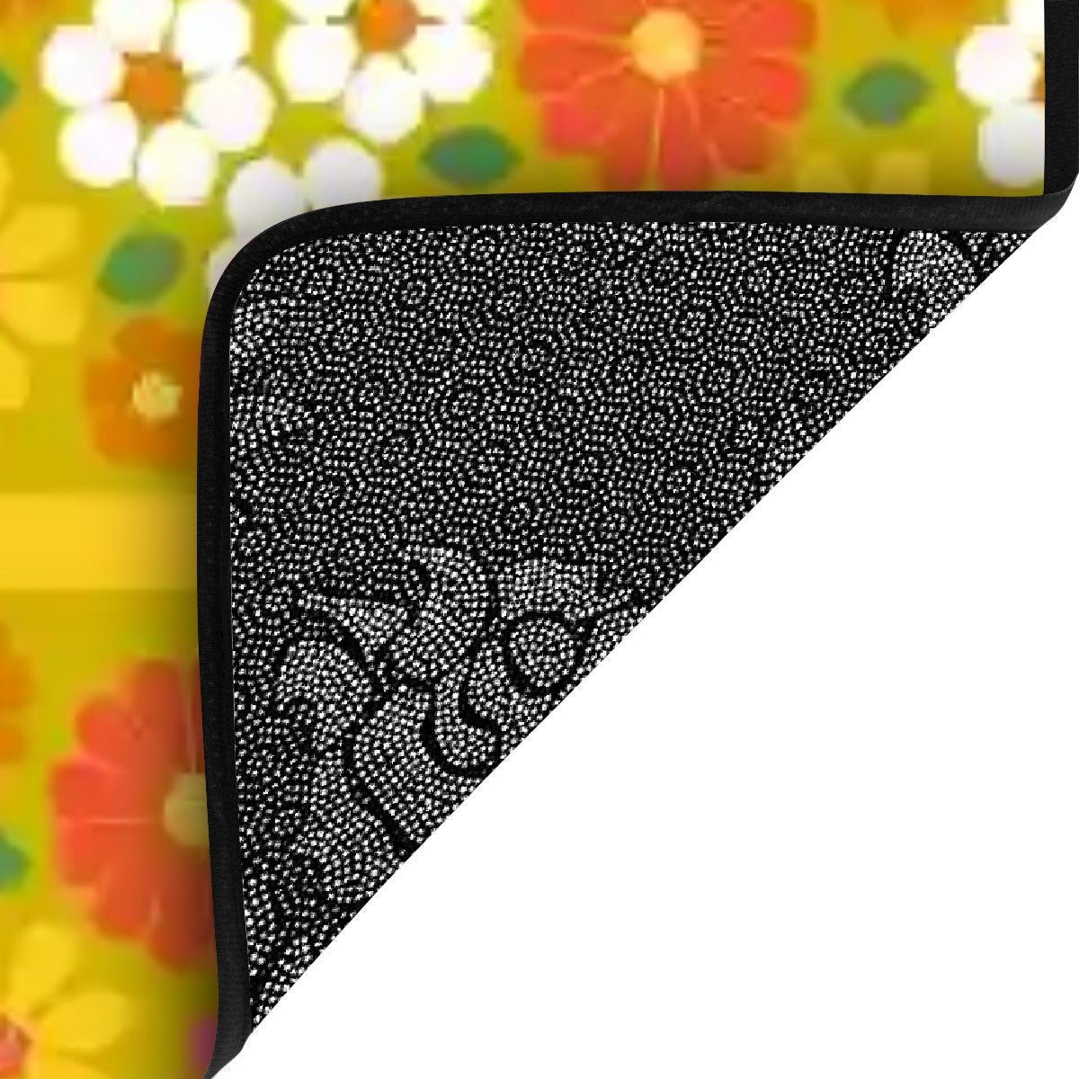 Kate McEnroe New York 70s Retro Floral Stair Treads, Mid Century Modern Daisy Non - Slip Carpet Strips, Vintage Groovy Flower Step CoversStair TreadsfyEGSkOsFT