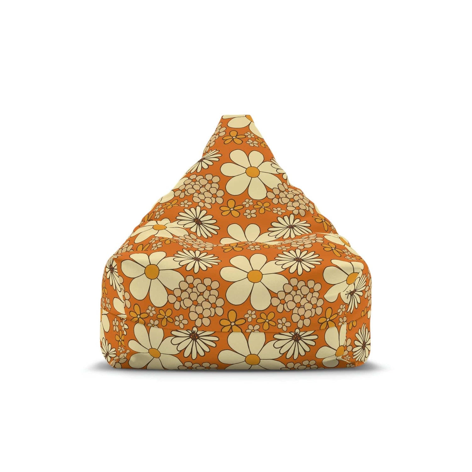 Kate McEnroe New York 70s Retro Groovy Hippie Floral Bean Bag Chair Cover Bean Bag Chair Covers 27&quot; × 30&quot; × 25&quot; / Without insert 11518818829278490581