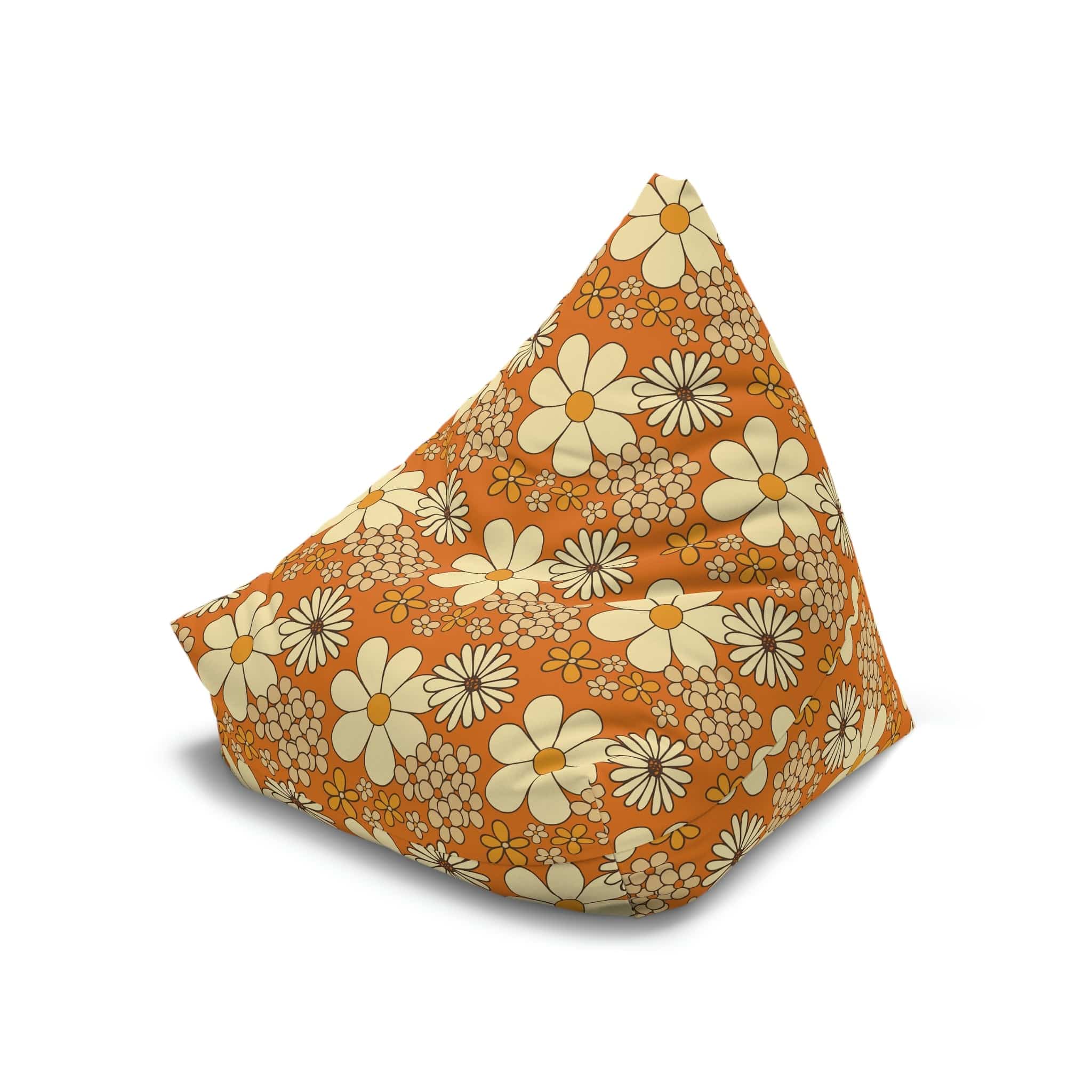 Kate McEnroe New York 70s Retro Groovy Hippie Floral Bean Bag Chair CoverBean Bag Chair Covers17225241142698463521