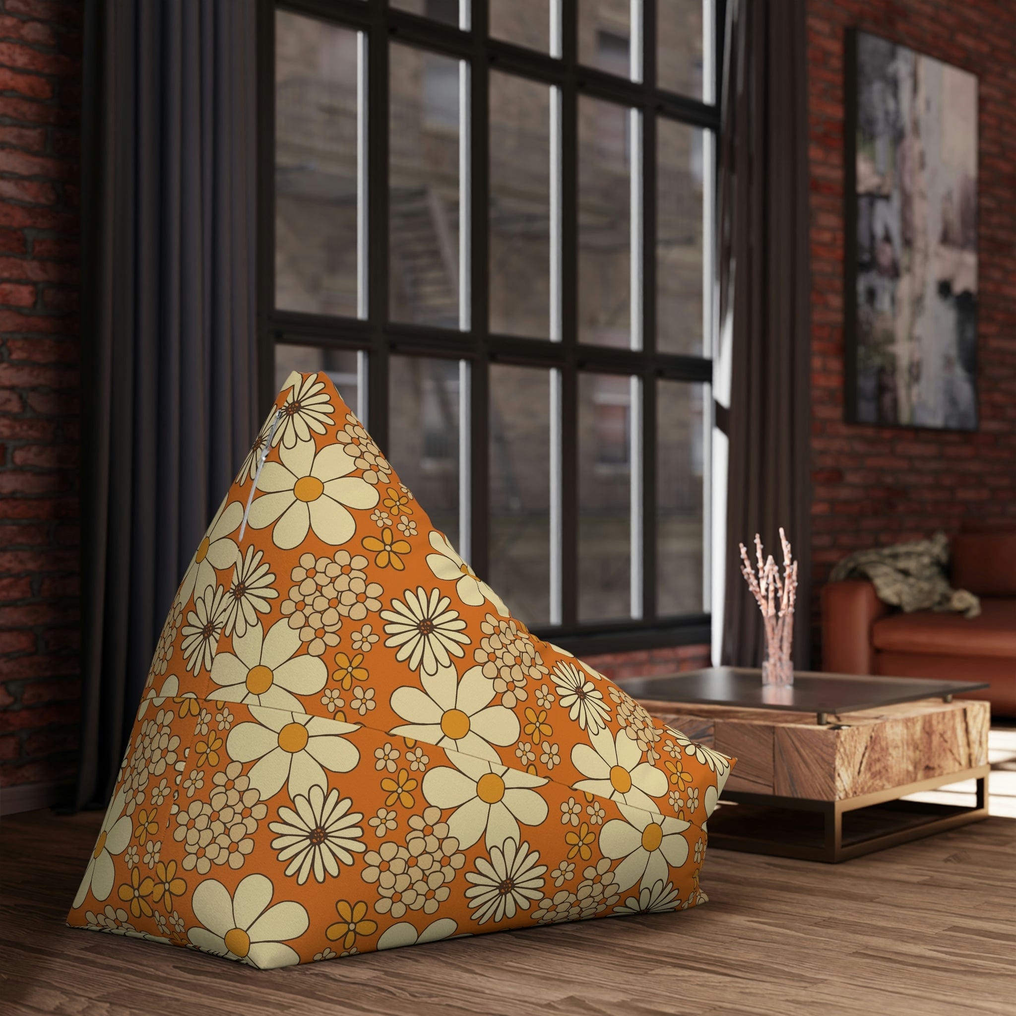 Kate McEnroe New York 70s Retro Groovy Hippie Floral Bean Bag Chair CoverBean Bag Chair Covers17225241142698463521