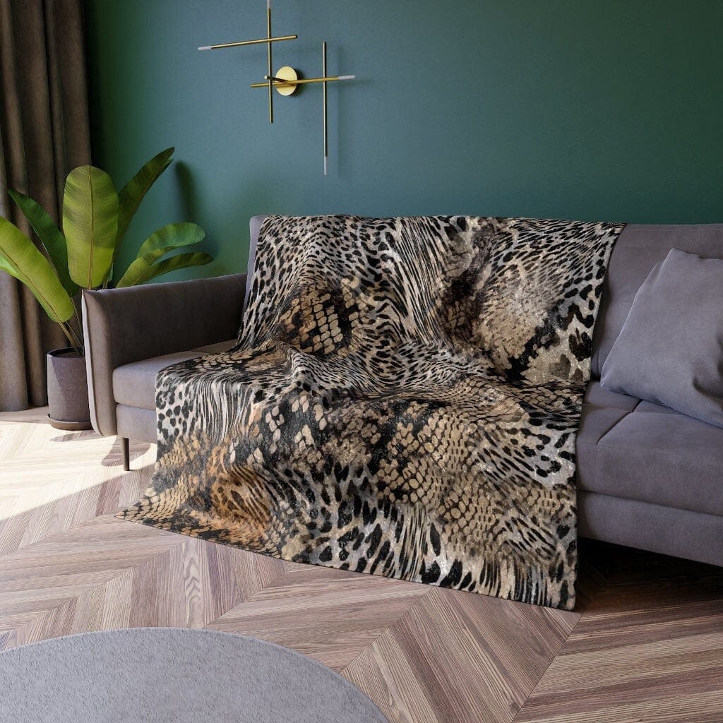 Kate McEnroe New York Animal Print Crushed Velvet BlanketBlankets24259397287183166768