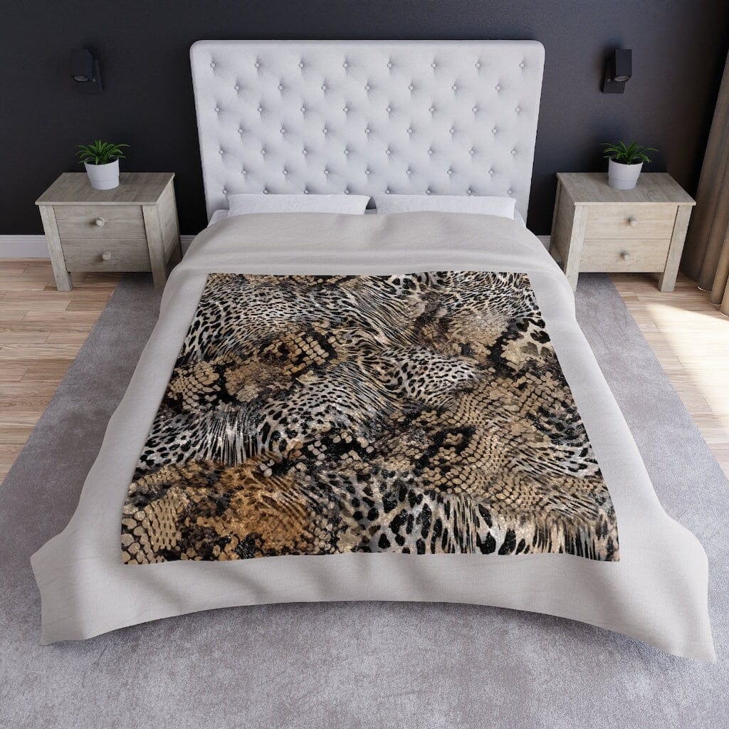 Kate McEnroe New York Animal Print Crushed Velvet BlanketBlankets24259397287183166768