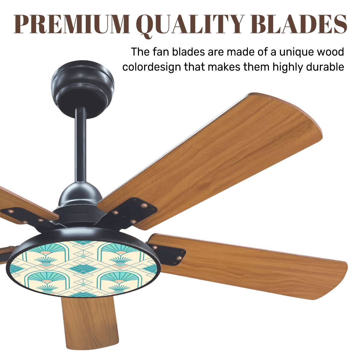 Kate McEnroe New York Art Deco Ceiling Fan Light Fixture, Geometric Vintage Fan AccentCeiling FansfgZ34qcQoK