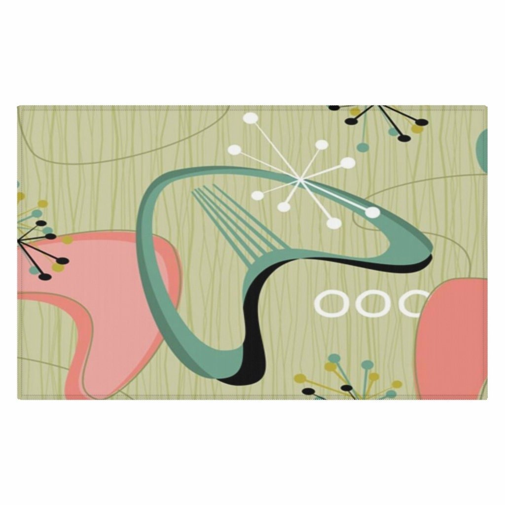 Kate McEnroe New York Atomic Boomerang Mid Century Modern Area RugRugs18774938132495502390