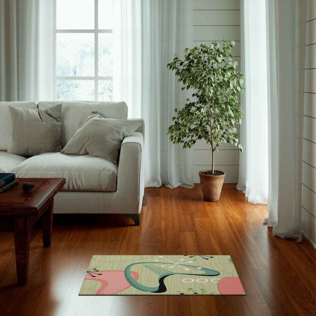 Kate McEnroe New York Atomic Boomerang Mid Century Modern Area RugRugs18774938132495502390