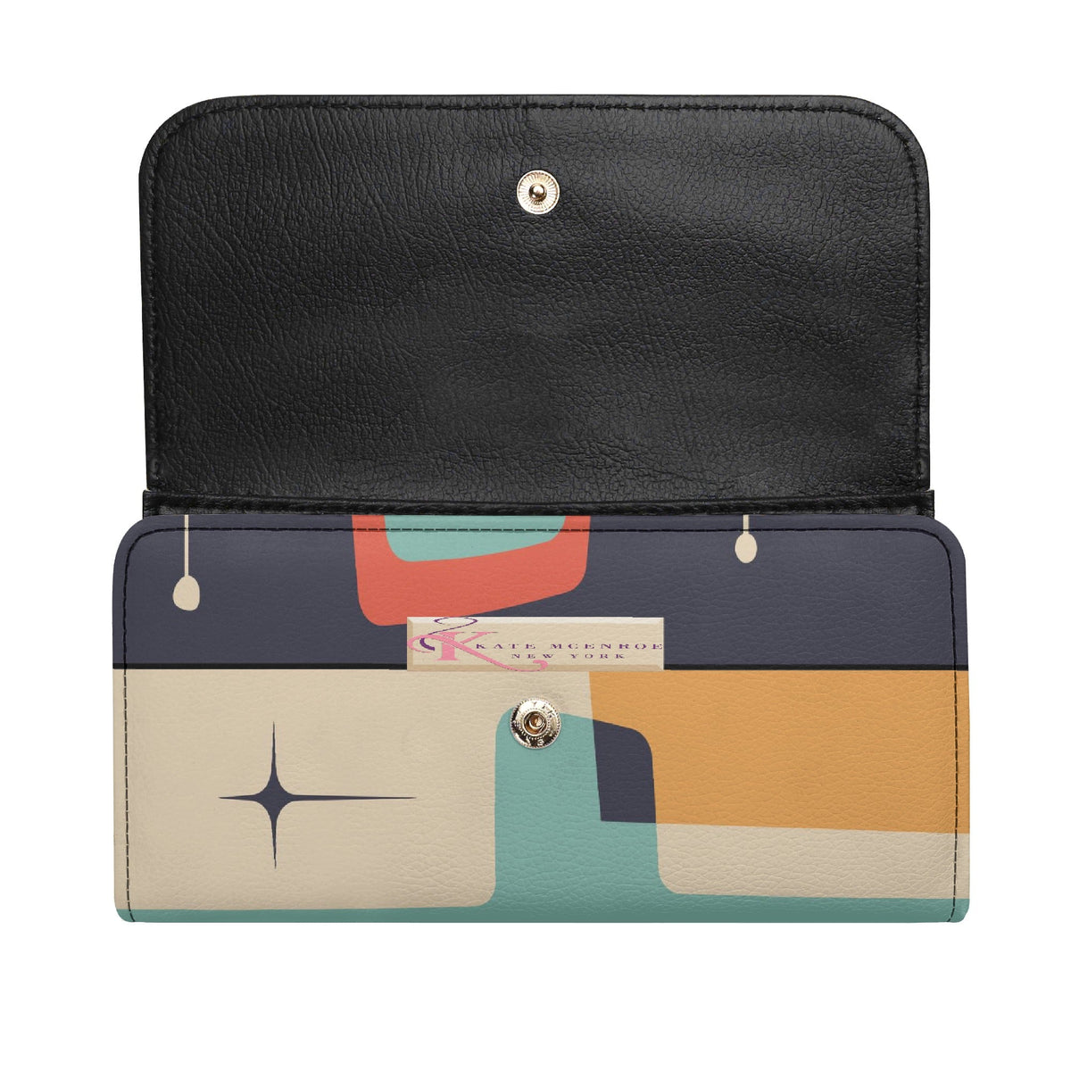 Kate McEnroe New York Atomic Cat 50s Mid Century Modern Trifold Clutch WalletWalletsY5E8GMVN-1