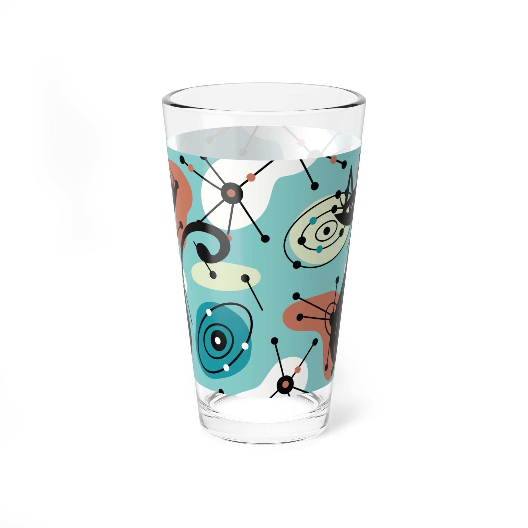 Kate McEnroe New York Atomic Cat Barware, Mid Century Modern Pint, Retro Drinkware, MCM Cocktail Shaker, Vintage Style Mixing GlassMixing Glasses28695443968171795028