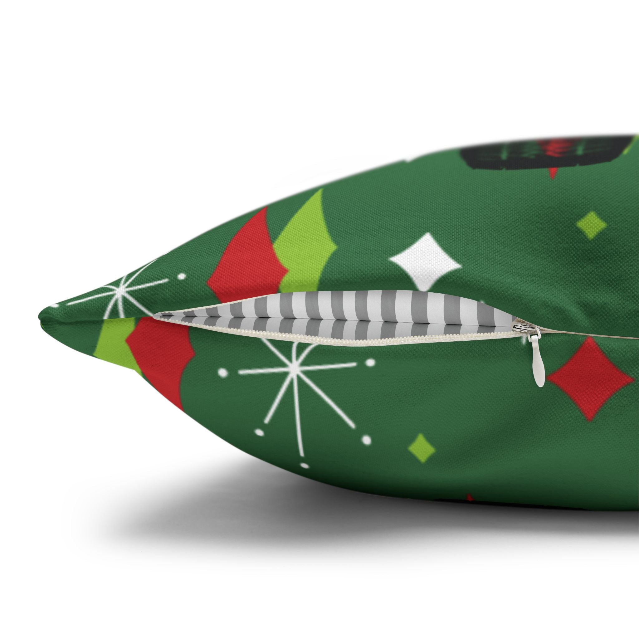 Kate McEnroe New York Atomic Cat Christmas Truck Retro Mid Century Modern Throw Pillow CoverThrow Pillow Covers28475820284630666808