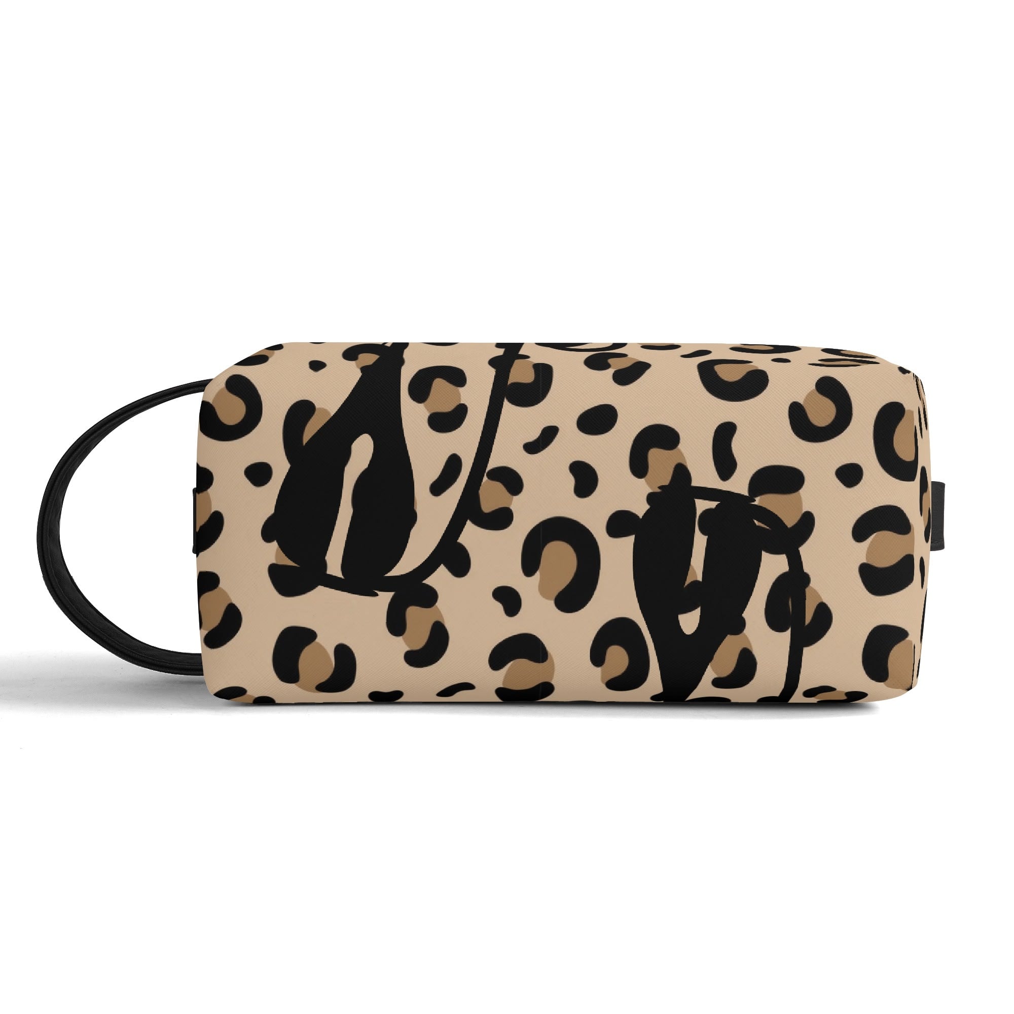 Kate McEnroe New York Atomic Cat Cowgirl Leopard Print Toiletry Bag, Retro Western Kitsch Dopp Kit, Mid Century Modern Travel OrganizerCosmetic & Toiletry BagsW8MQZZOW - 2