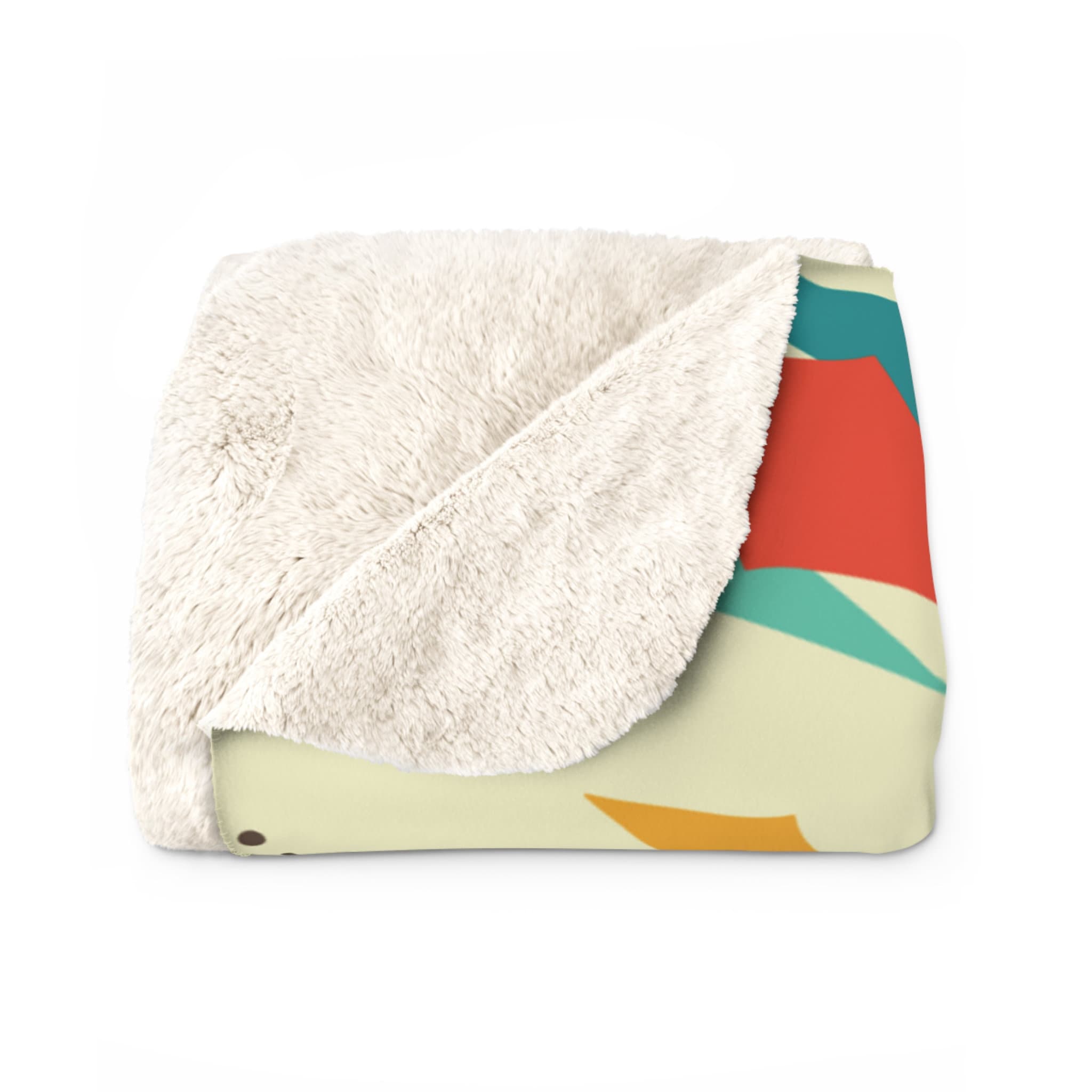 Kate McEnroe New York Atomic Cat Franciscan Starburst Sherpa Fleece Plush Blanket, Mid Century Modern Retro Geometric Living Room, Bedroom Decor - 129282023Blankets11019192674496355536