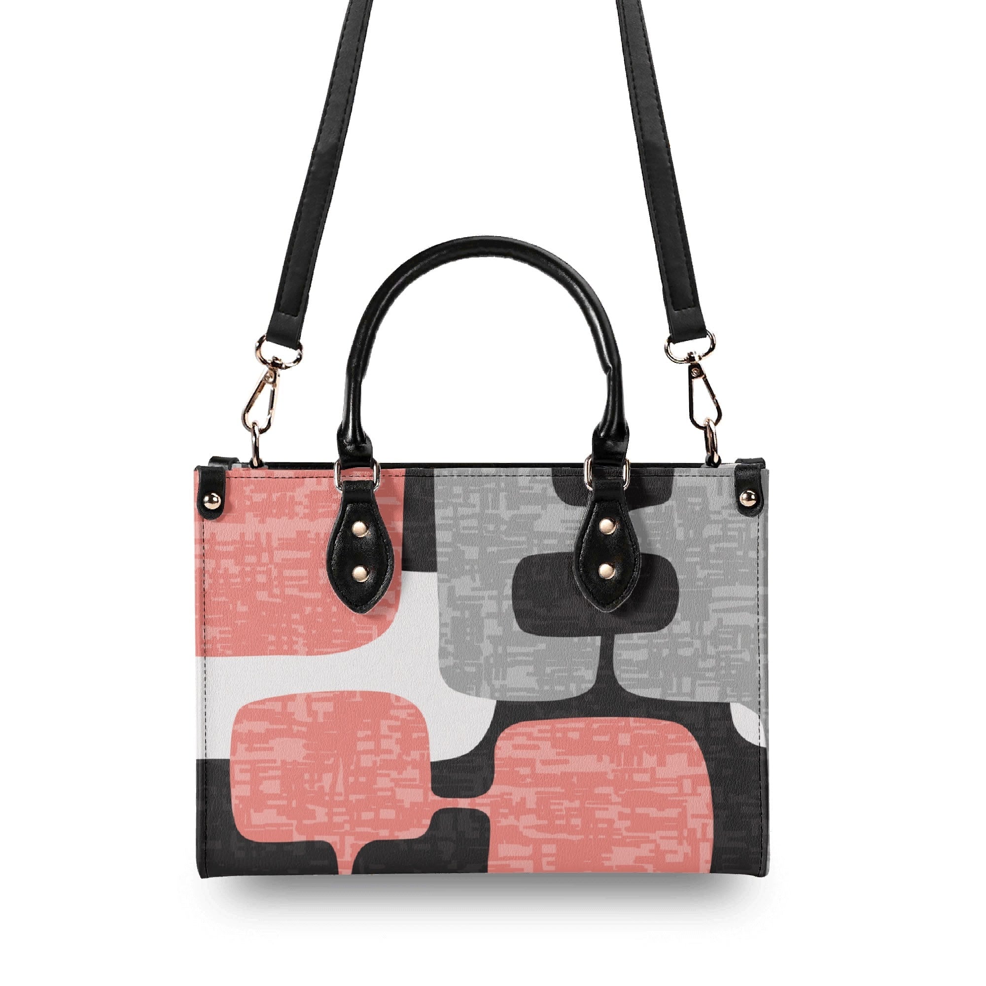 Kate McEnroe New York Atomic Cat Kitschy Retro Mid Century Modern SatchelHandbagsN2M0R3XN-1