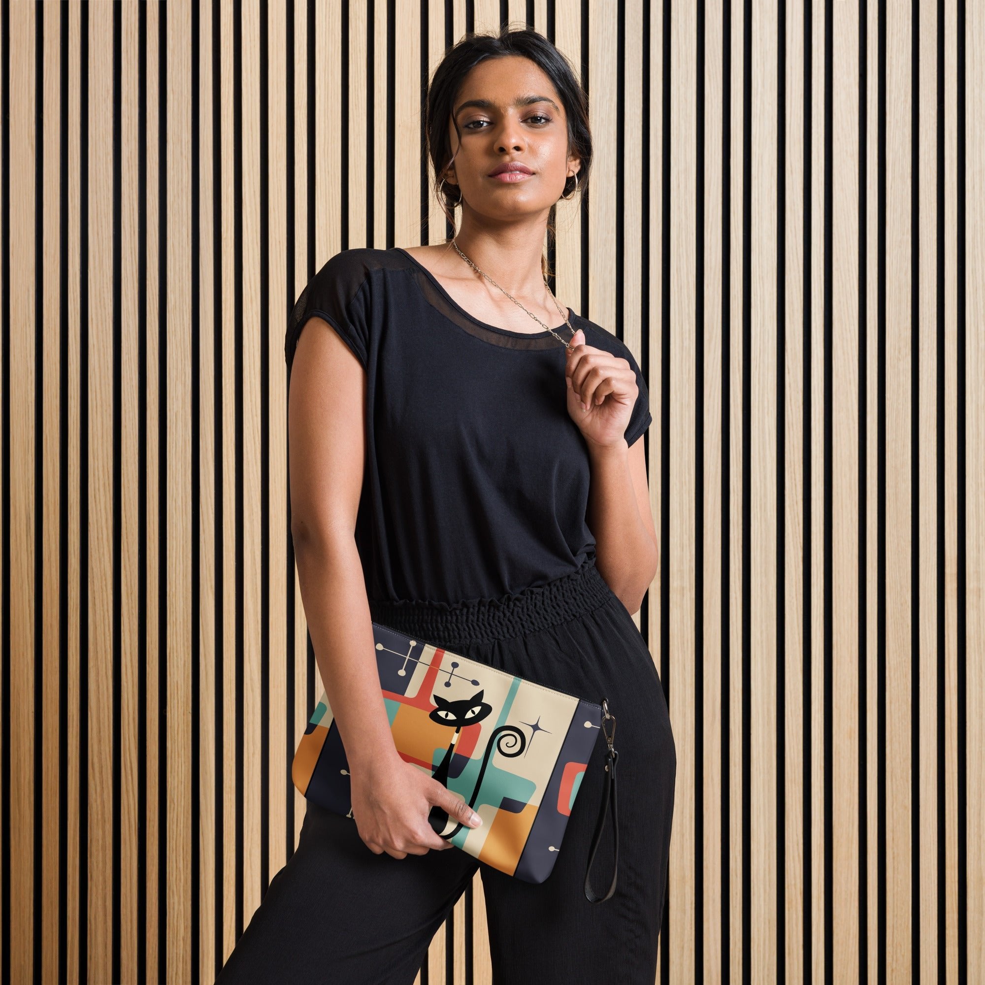 Kate McEnroe New York Atomic Cat Mid Century Modern Kitschy Retro MCM Crossbody BagCrossbody Bags1343976_16704